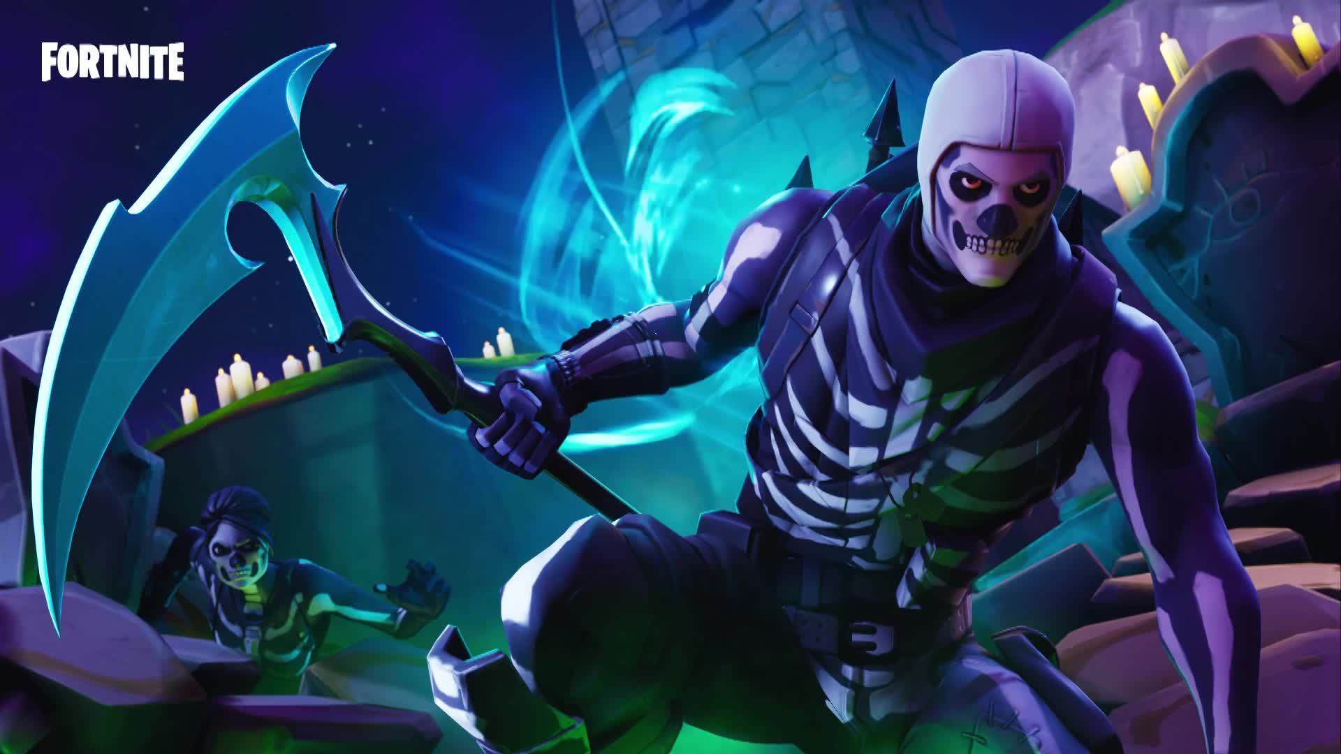 Skull Trooper Fortnite personaggio, 1920x1080 Full HD, Laptop