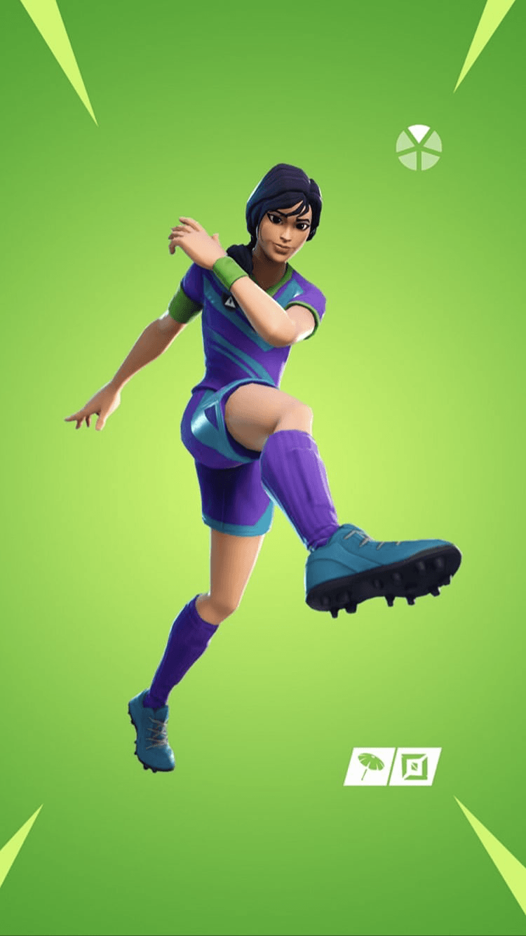 Skin calciatrice Fortnite viola, 750x1334 Full HD Verticale, Smartphone