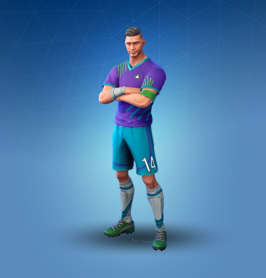 Skin calciatore Fortnite maglia viola, 875x915 Full HD Verticale, iPhone