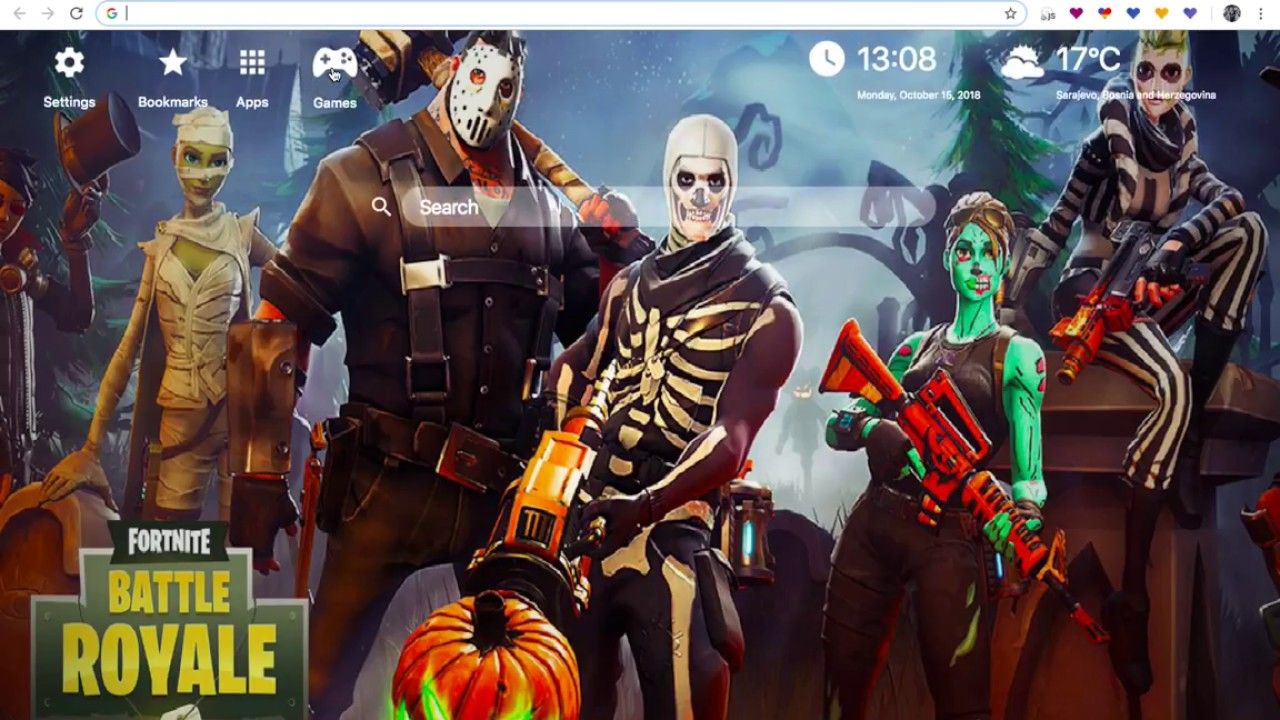 Skull Trooper Fortnite Battle Royale, 1280x720 720p, iMac