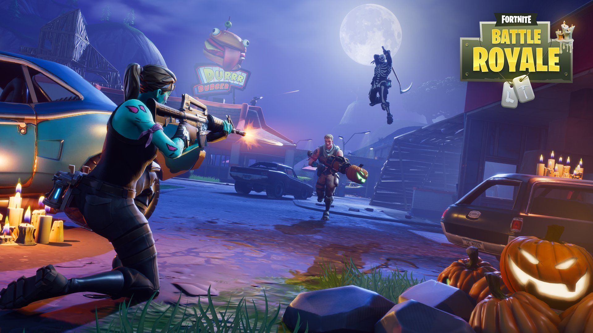 Skull Trooper Fortnite Battle Royale, Epic Games, 1920x1080 Full HD, Desktop