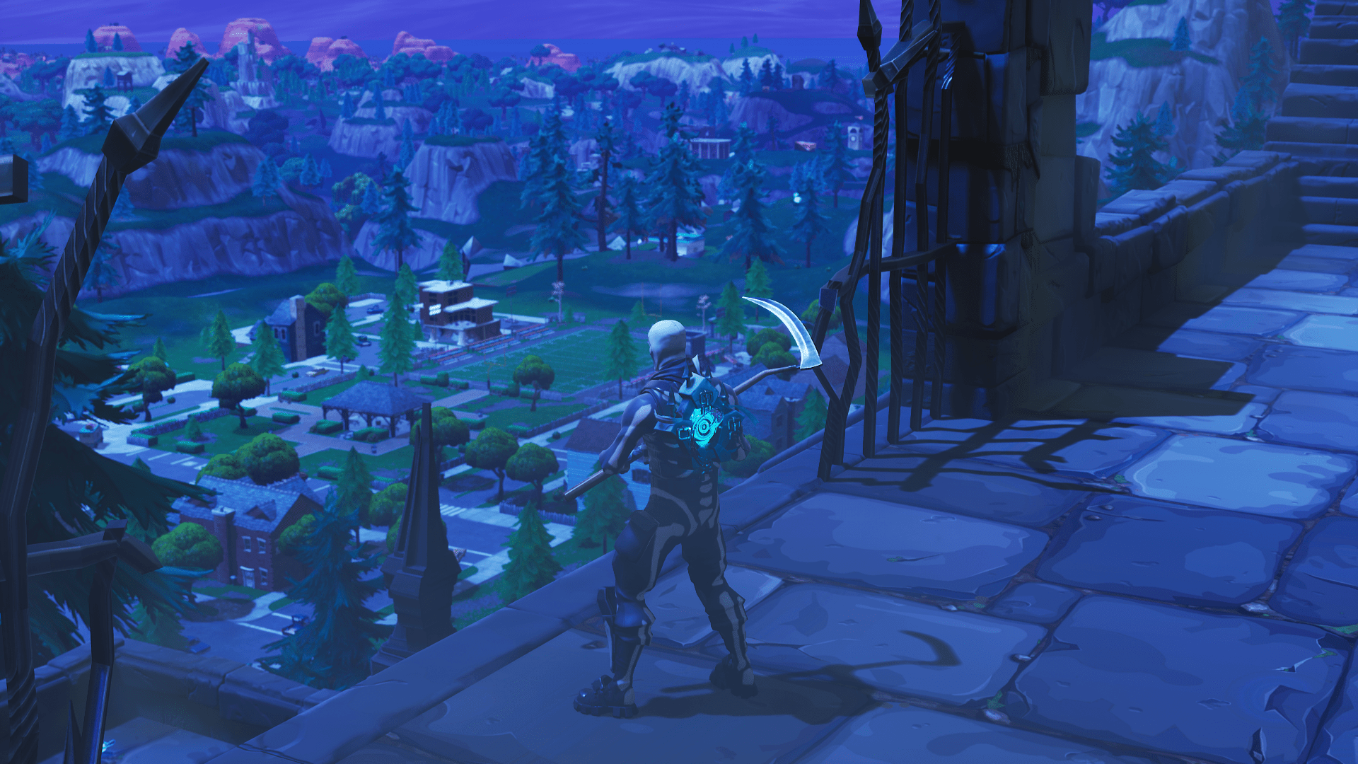 Skull Trooper Fortnite castello notte, 1920x1080 1080p, PC Desktop