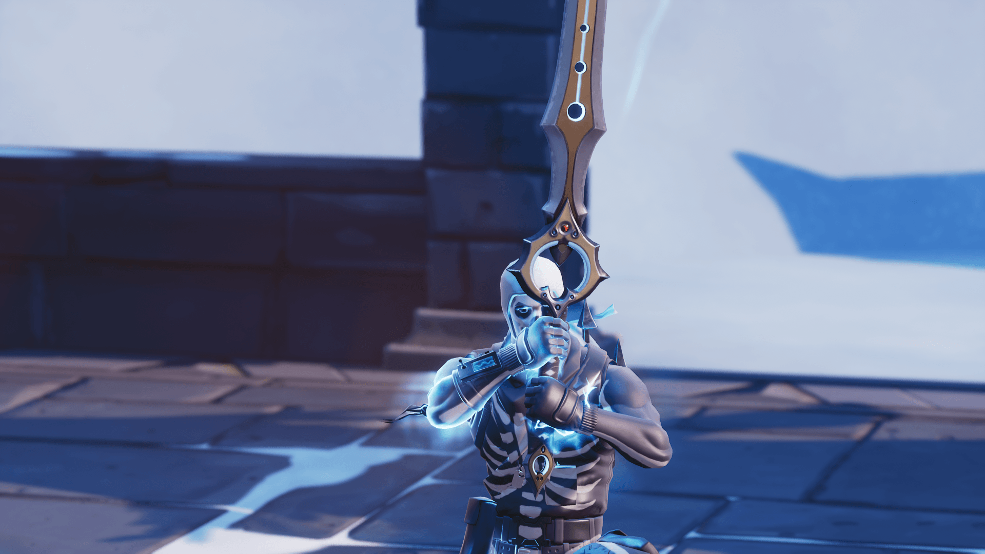 Skull Trooper blu Fortnite, 1920x1080 Full HD, Desktop