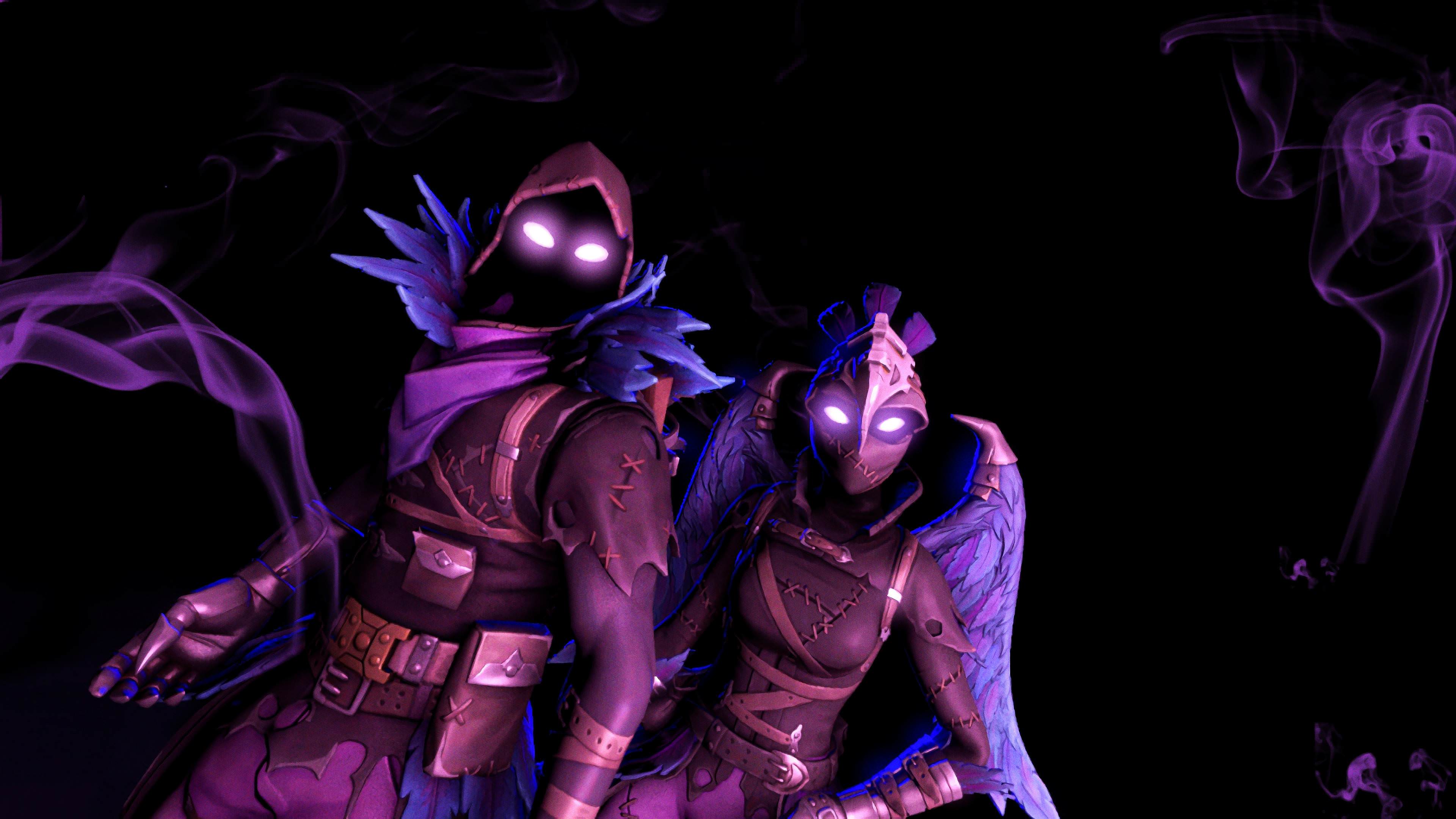 Skull Trooper Fortnite viola scuro, 3840x2160 Ultra HD, 4K TV