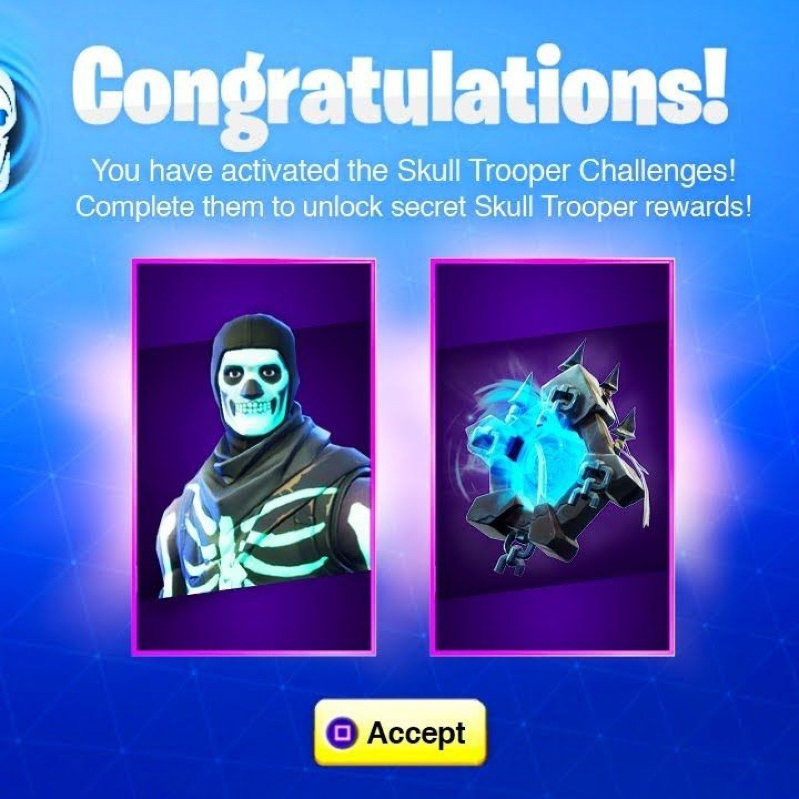 Skull Trooper Fortnite scena notturna, 1200x675 HD, Desktop