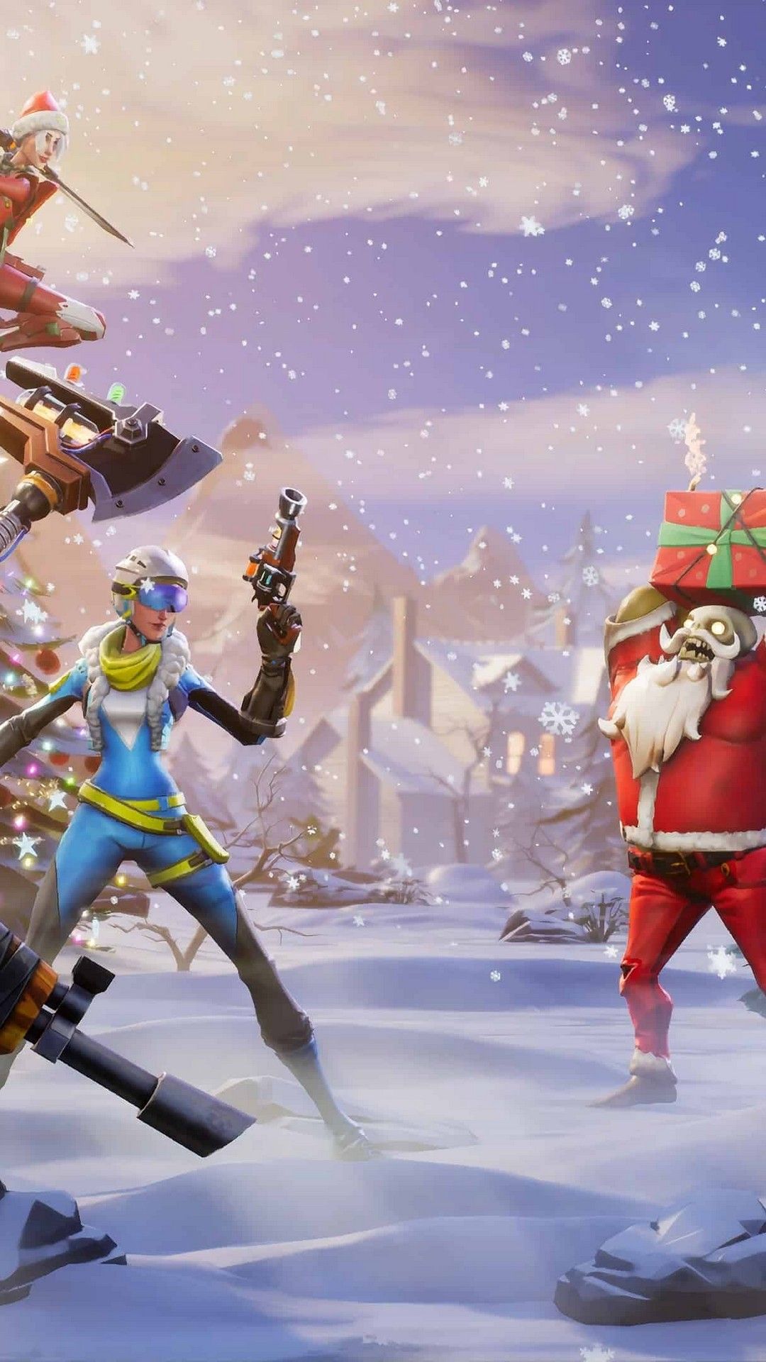 Fortnite personaggio snowboard invernale, 2560x1600 2K, PC