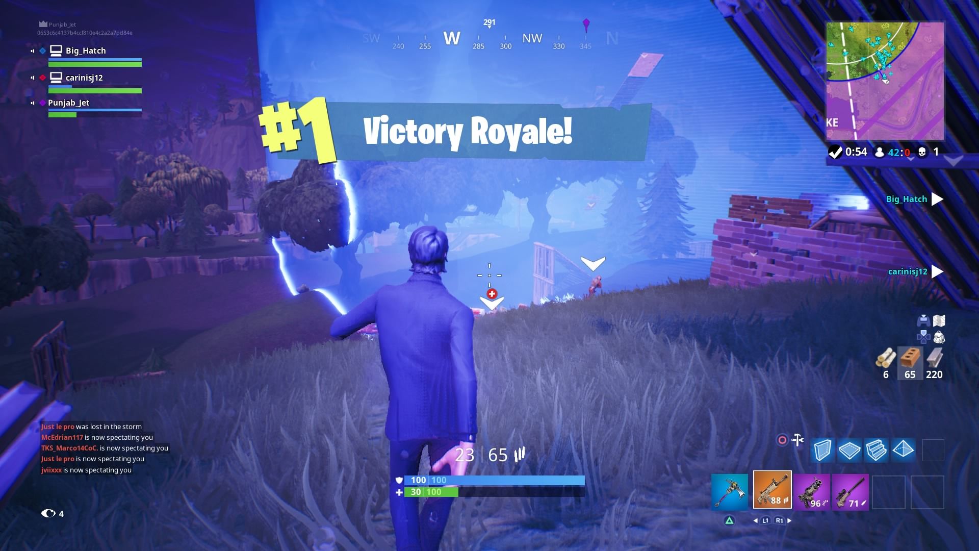 Fortnite Victory Royale gameplay, 1920x1080 Full HD 1080p, PC
