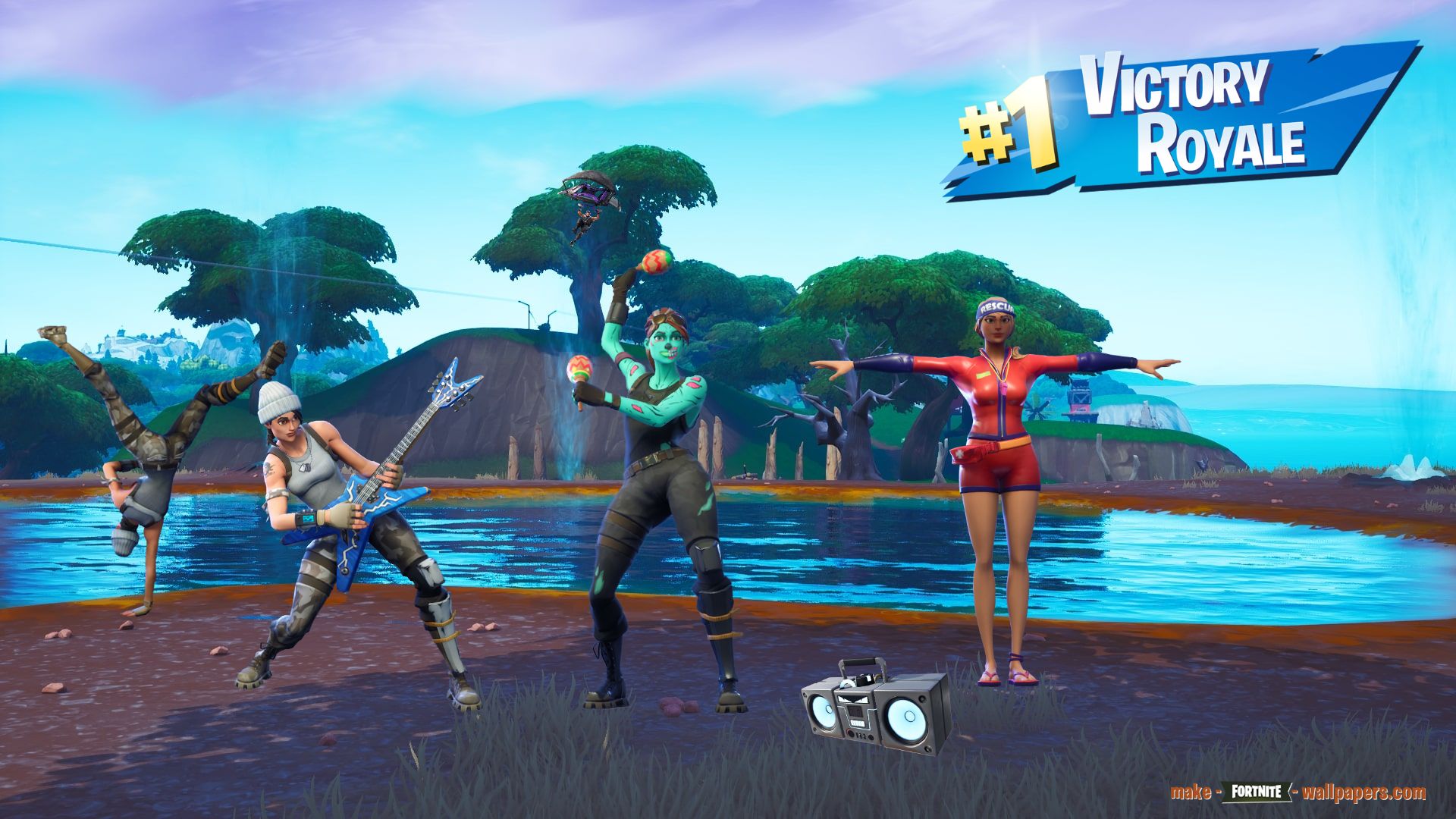 Fortnite Victory Royale schermata gioco, 1600x900 900p, Desktop