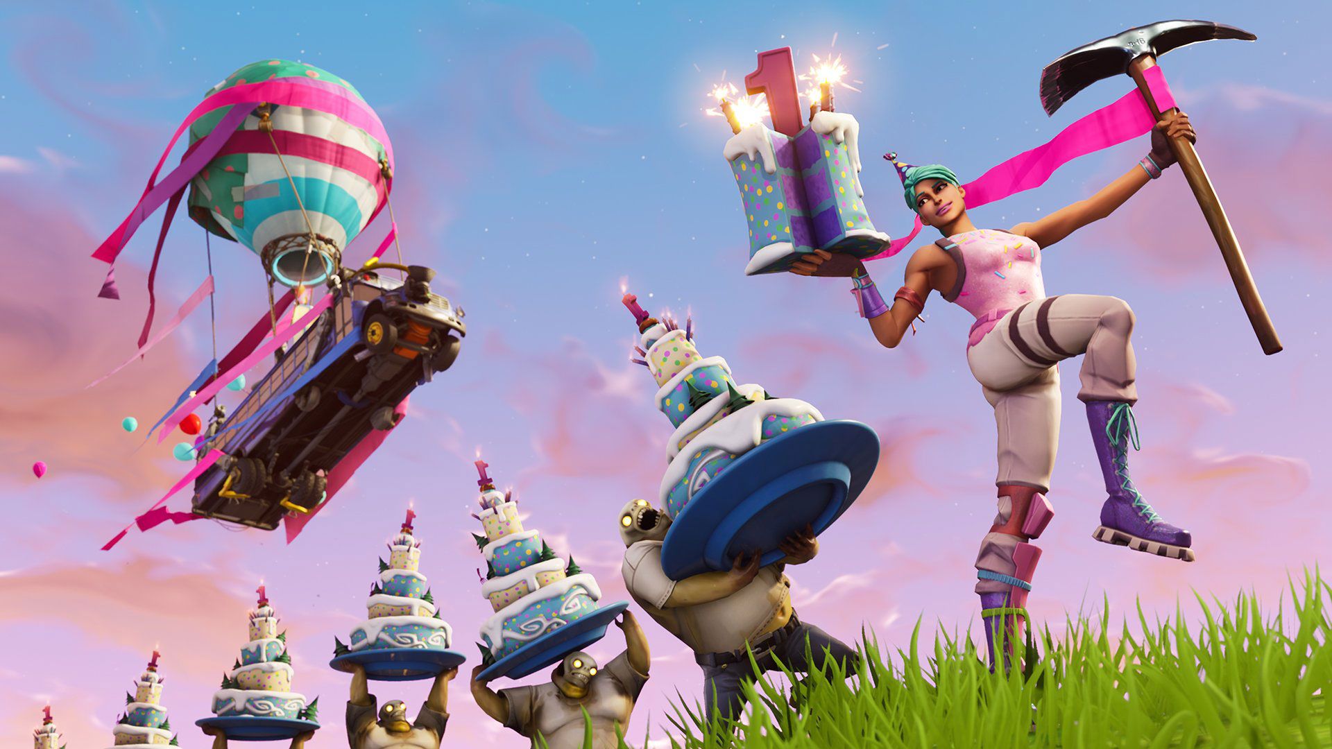 Fortnite personaggio compleanno torte, 1920x1080 Full HD 1080p, Desktop