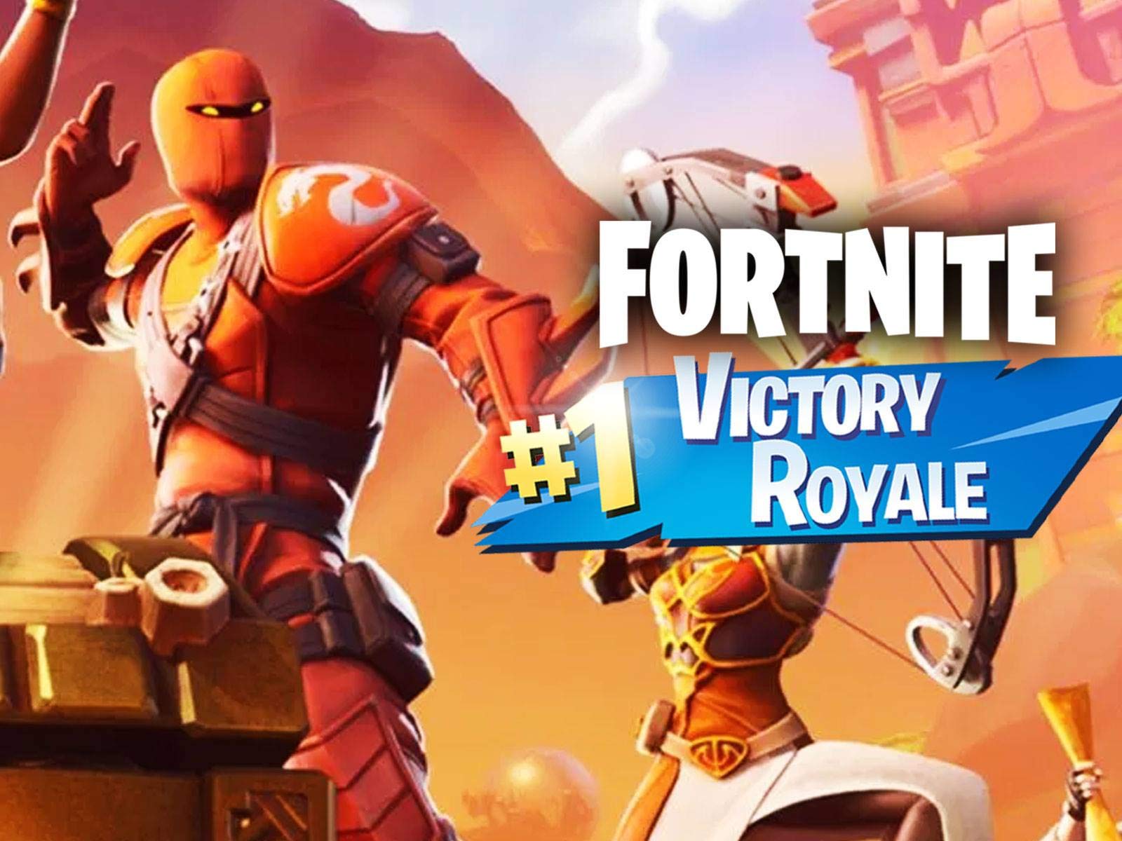 Fortnite personaggio arancione Victory Royale, 1600x1200 HD Ready, Desktop