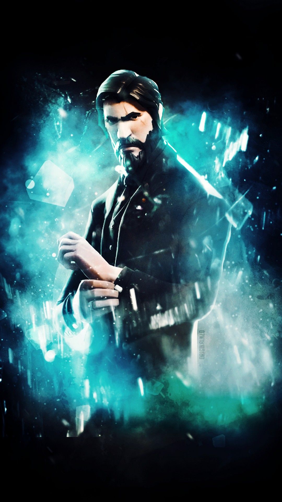 Personaggio Fortnite arciere blu, 1080x1920 Full HD Verticale, iPhone Pro Max