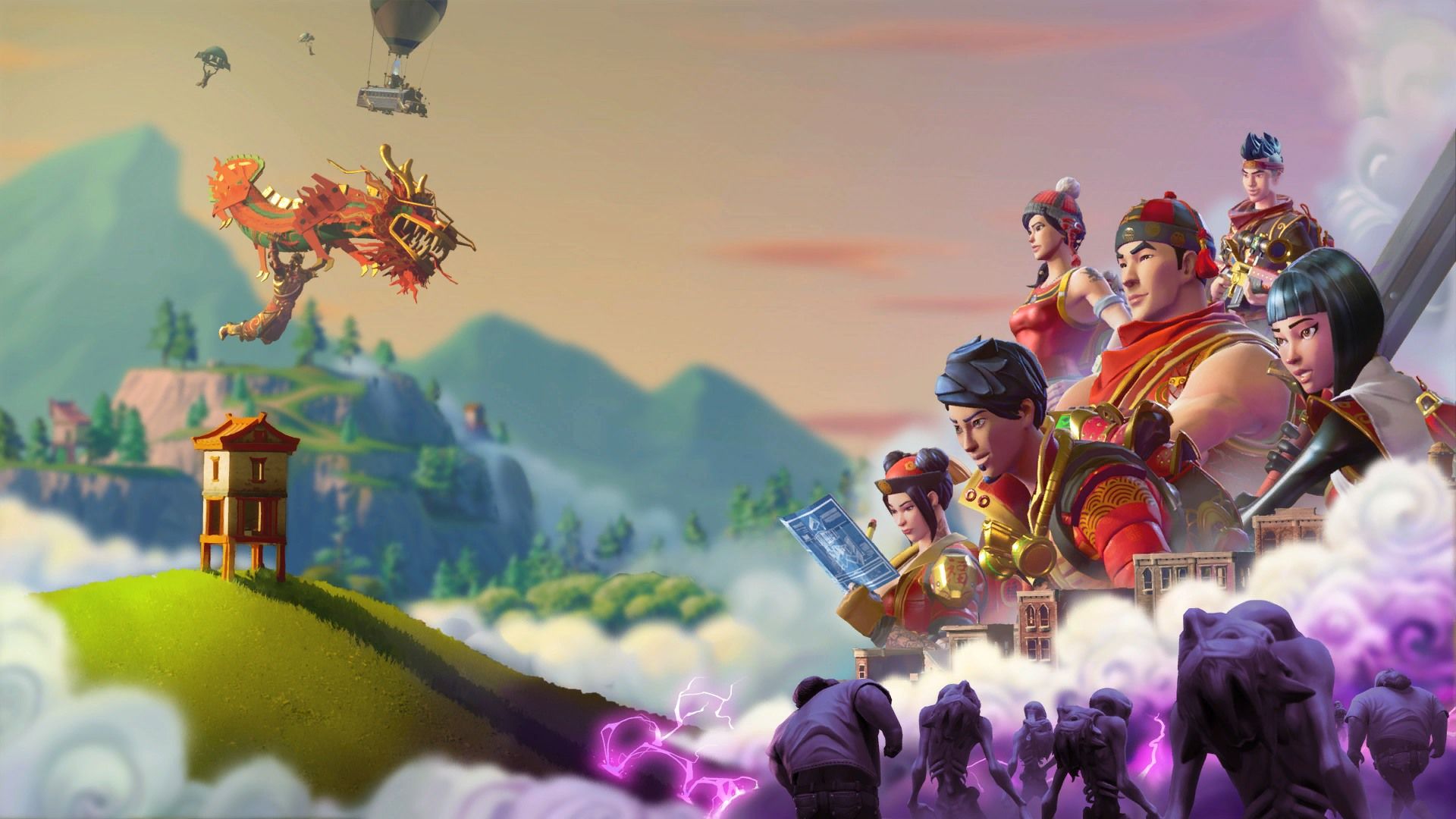 Fortnite Capodanno Cinese personaggi, 1920x1080 Full HD 1080p, PC Desktop