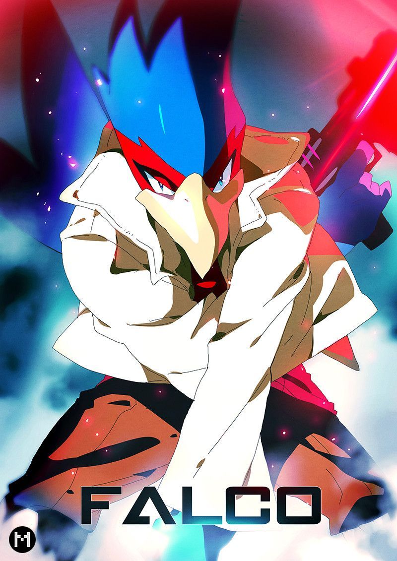Falco Star Fox Super Smash Bros, 800x1131 Full HD Verticale, Samsung Galaxy