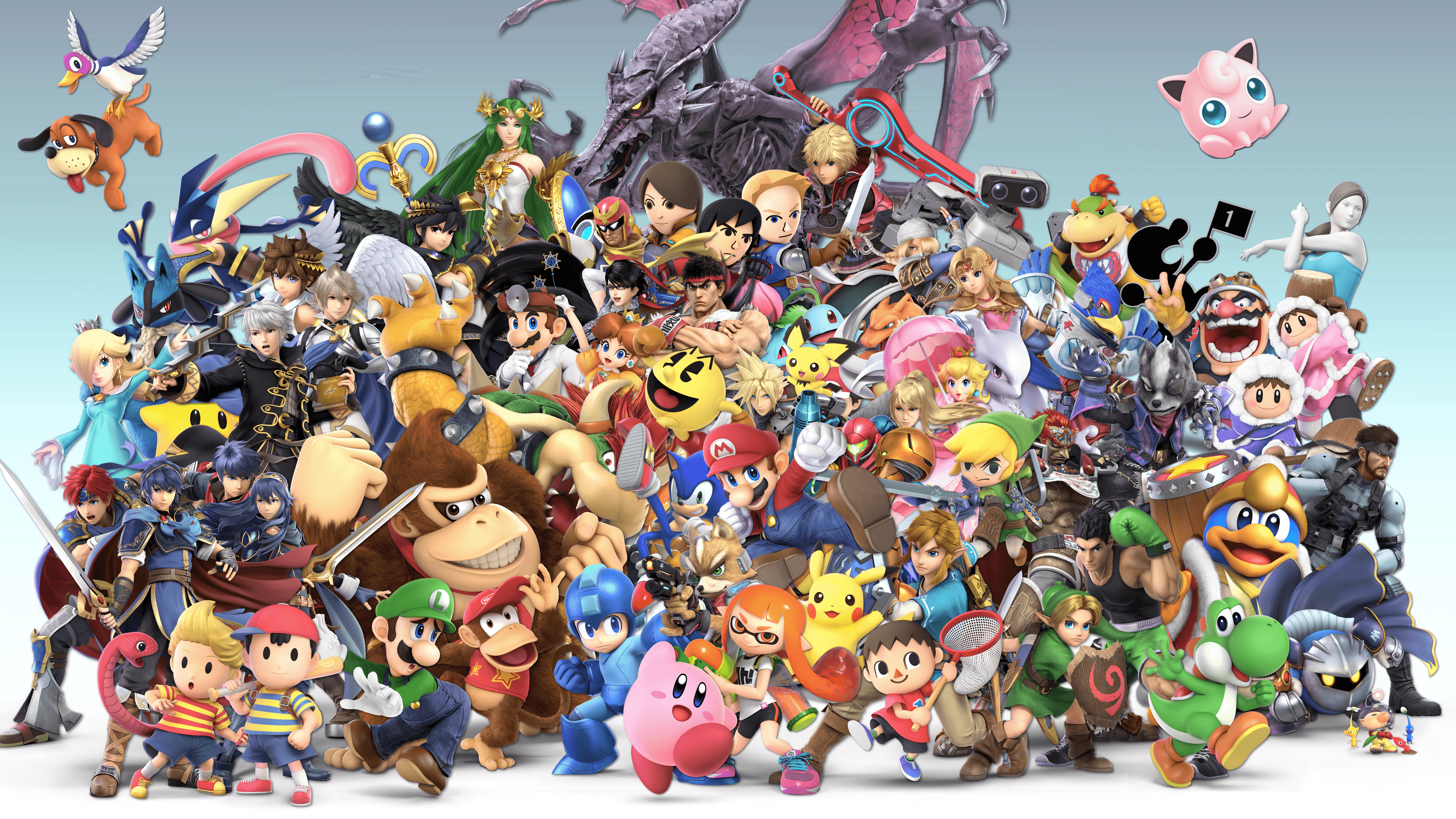Super Smash Bros personaggi gruppo, 1920x1080 Full HD 1080p, Laptop
