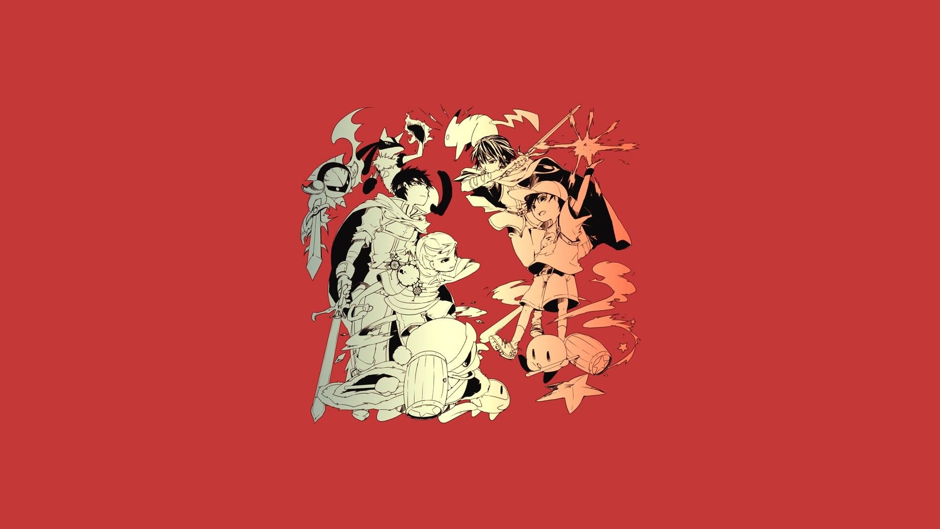 Illustrazione personaggi Smash Bros, 1920x1080 Full HD, Desktop