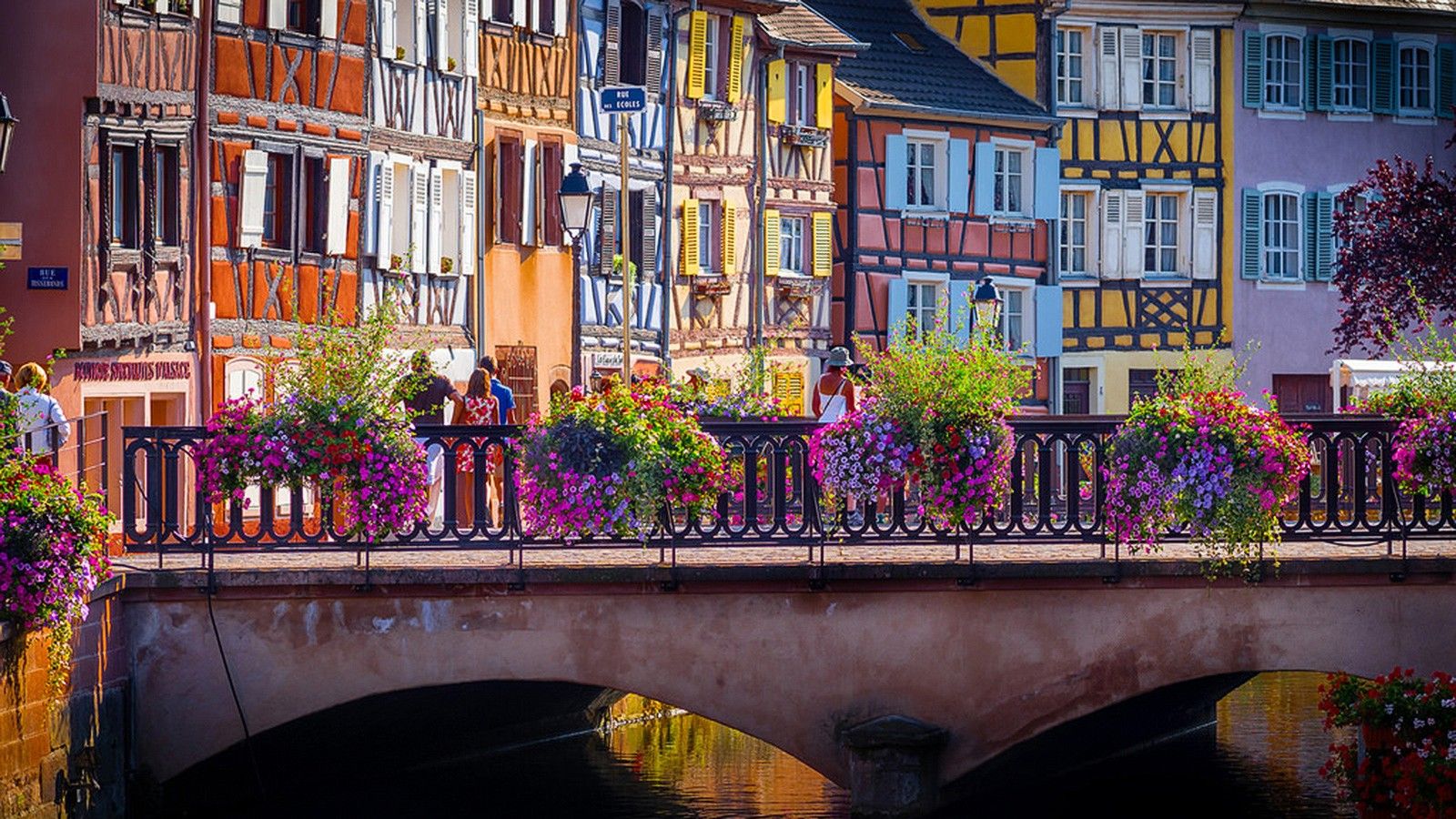 Case a graticcio Colmar Francia, 1600x900 900p, Desktop