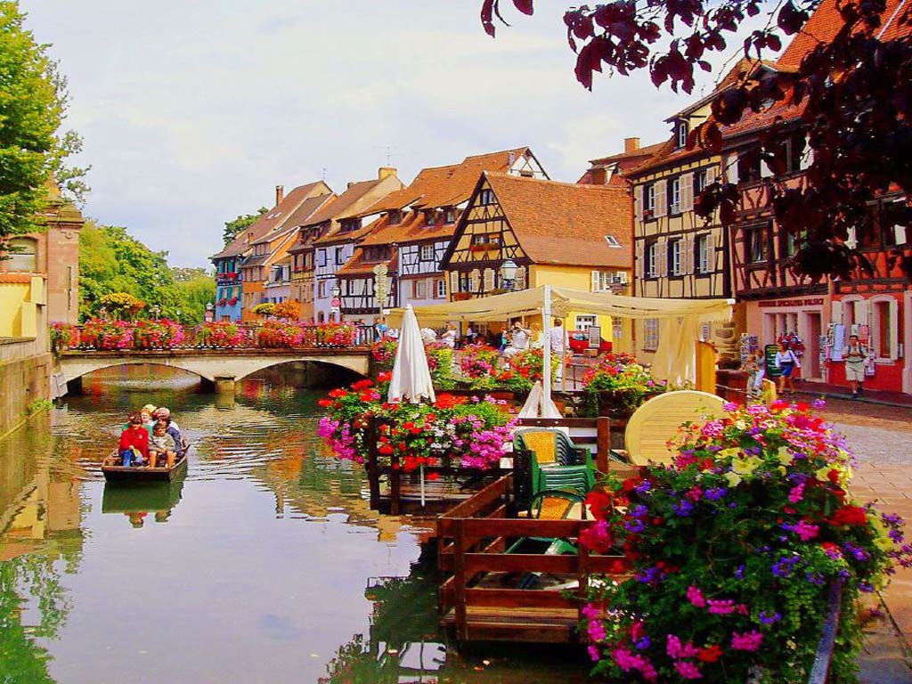 Colmar canale case colorate, 1024x768 HD, Laptop