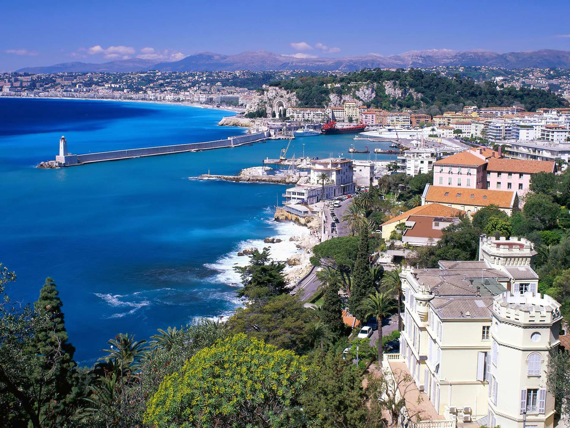 Costa di Nizza, Francia, 1920x1440 Full HD+ WUXGA, PC Desktop