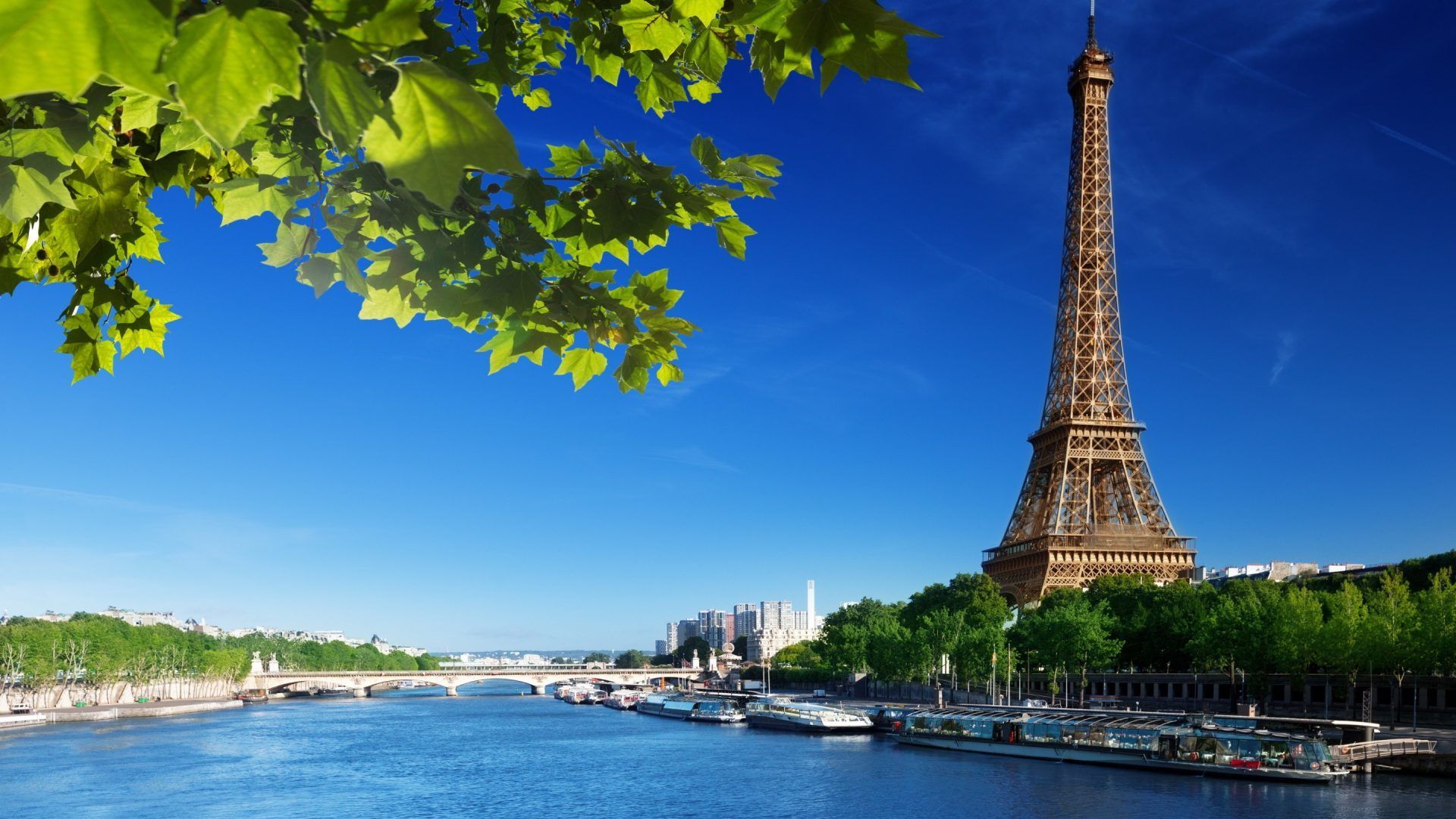 Torre Eiffel Parigi Senna, 1920x1080 Full HD, Desktop