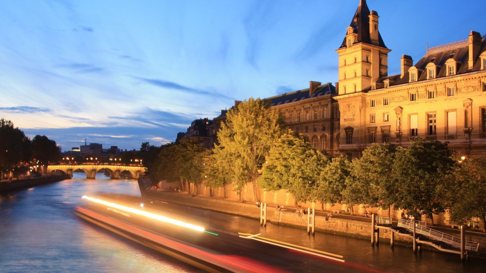 Senna Parigi al tramonto, 1920x1080 1080p, Laptop
