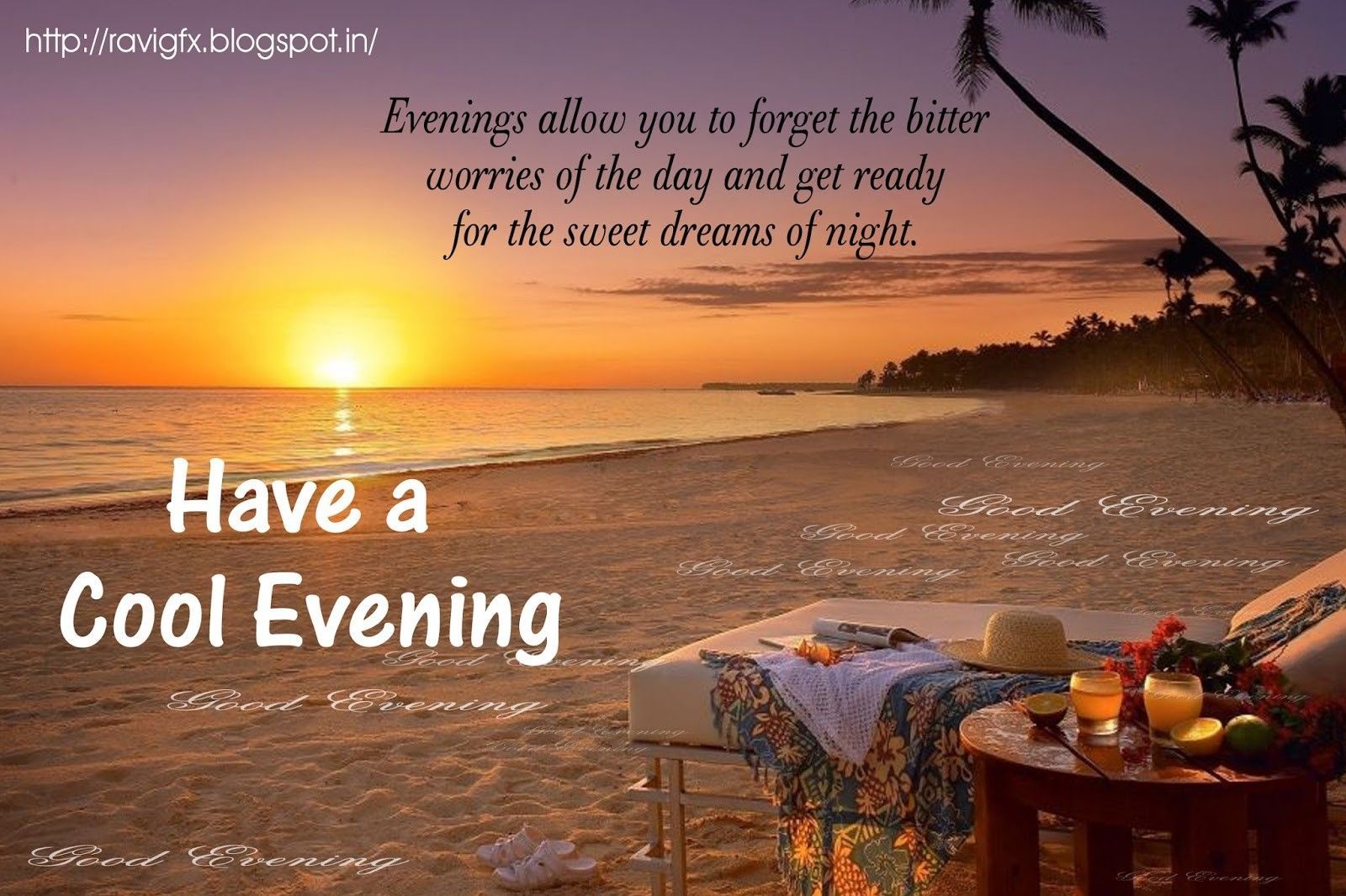 Spiaggia tramonto con frase buonasera, 1600x1066 HD, Lenovo Legion
