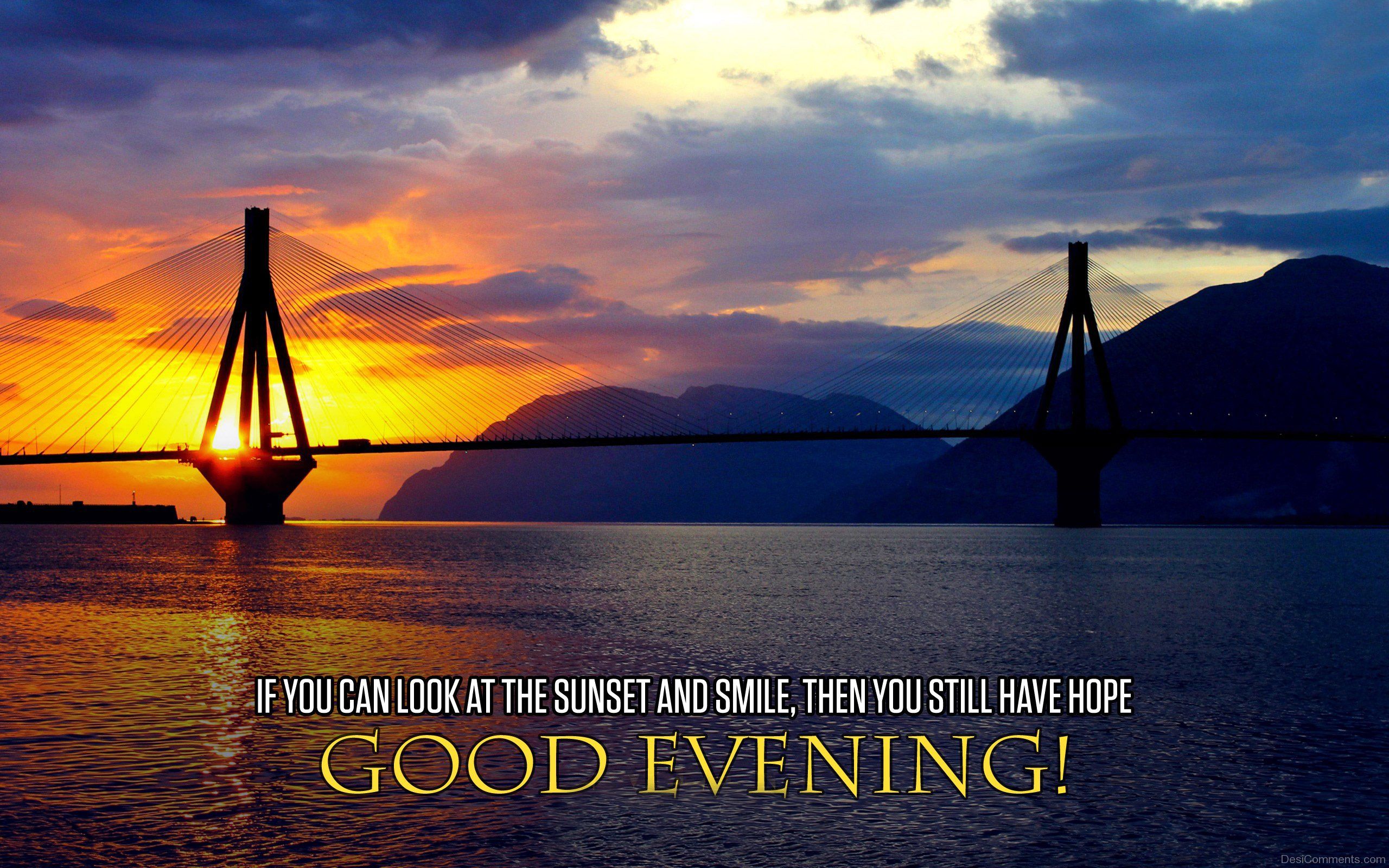 Ponte al tramonto con frase, 2560x1600 2K+, PC