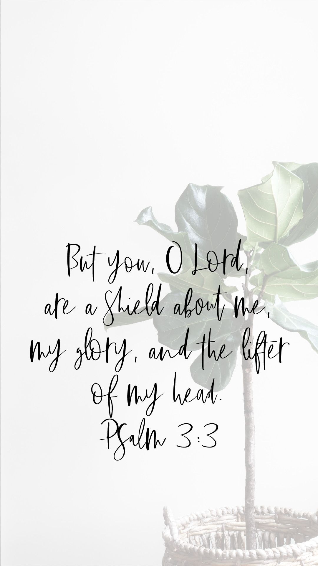 Versetto biblico Salmo 3:3, 1080x1920 Full HD Verticale, Samsung Galaxy