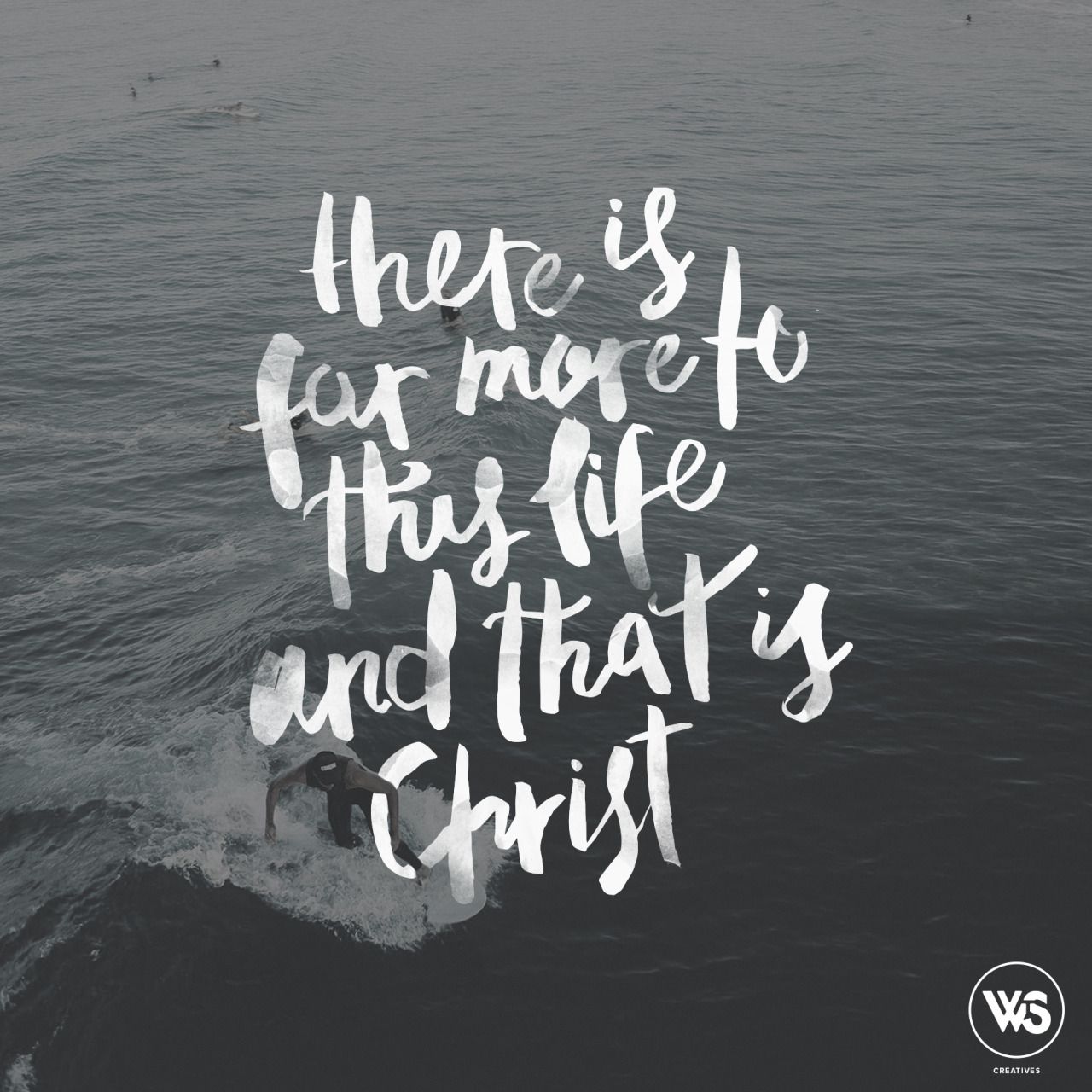 Frase cristiana su oceano, 1280x1280 720p, Laptop