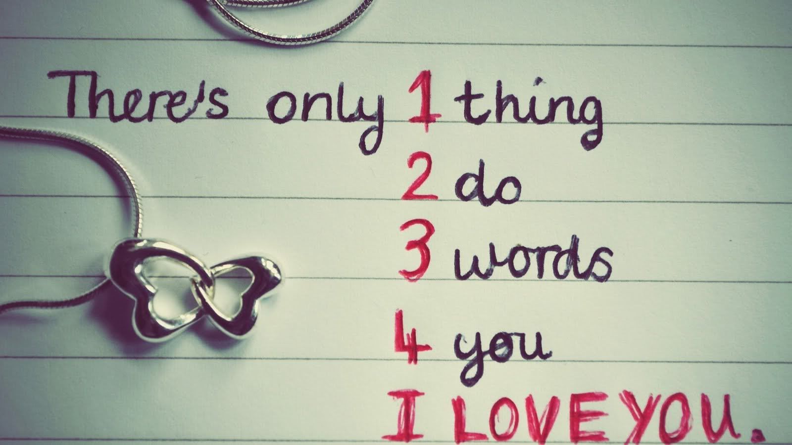 Collana cuori frase amore, 1600x900 HD, PC