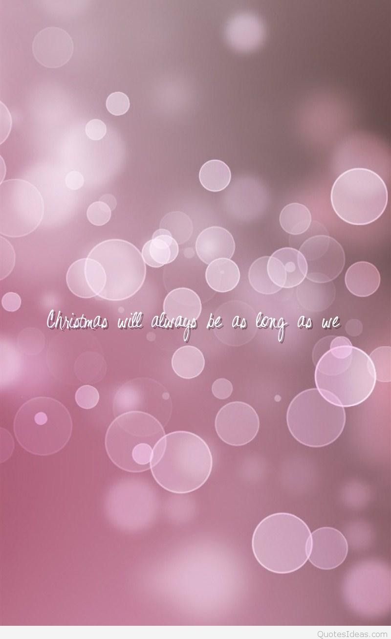 Bokeh rosa con frase natalizia, 800x1307 Full HD Verticale, iPhone