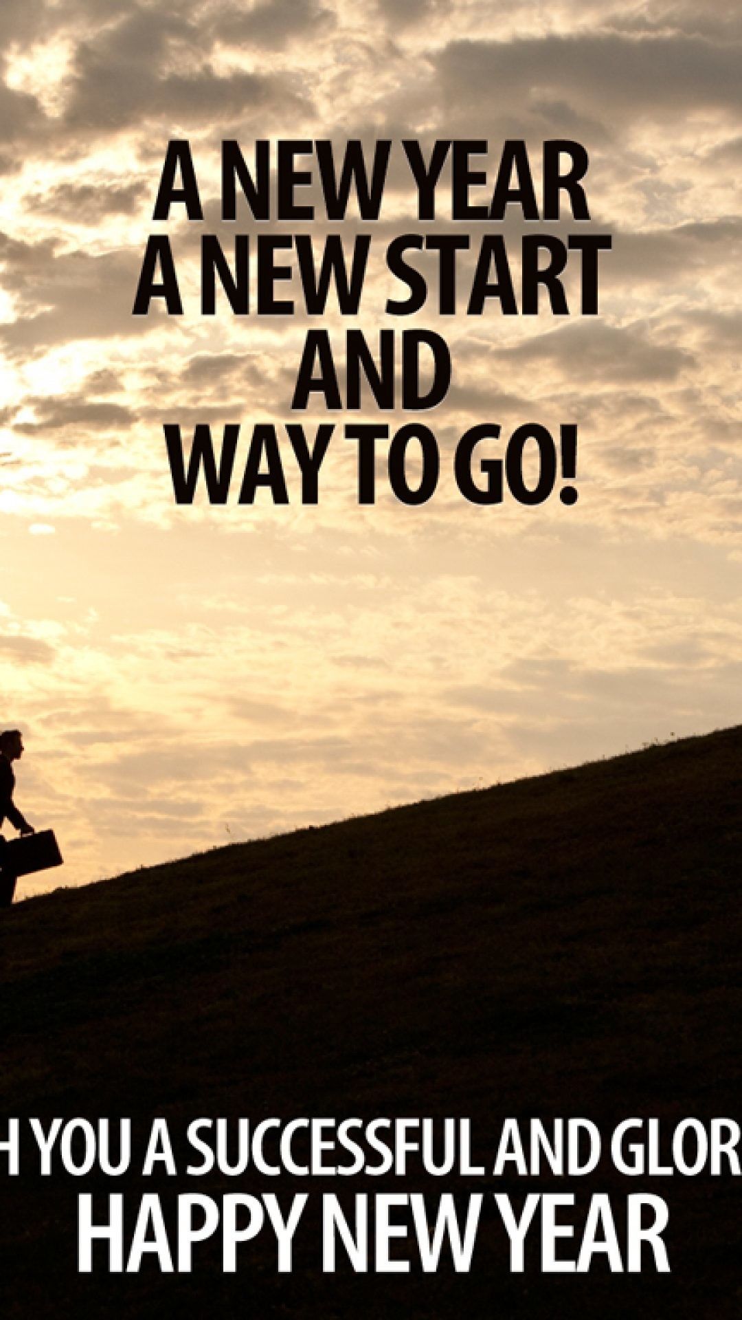 Frase motivazionale anno nuovo, 1080x1920 Verticale, iPhone Pro
