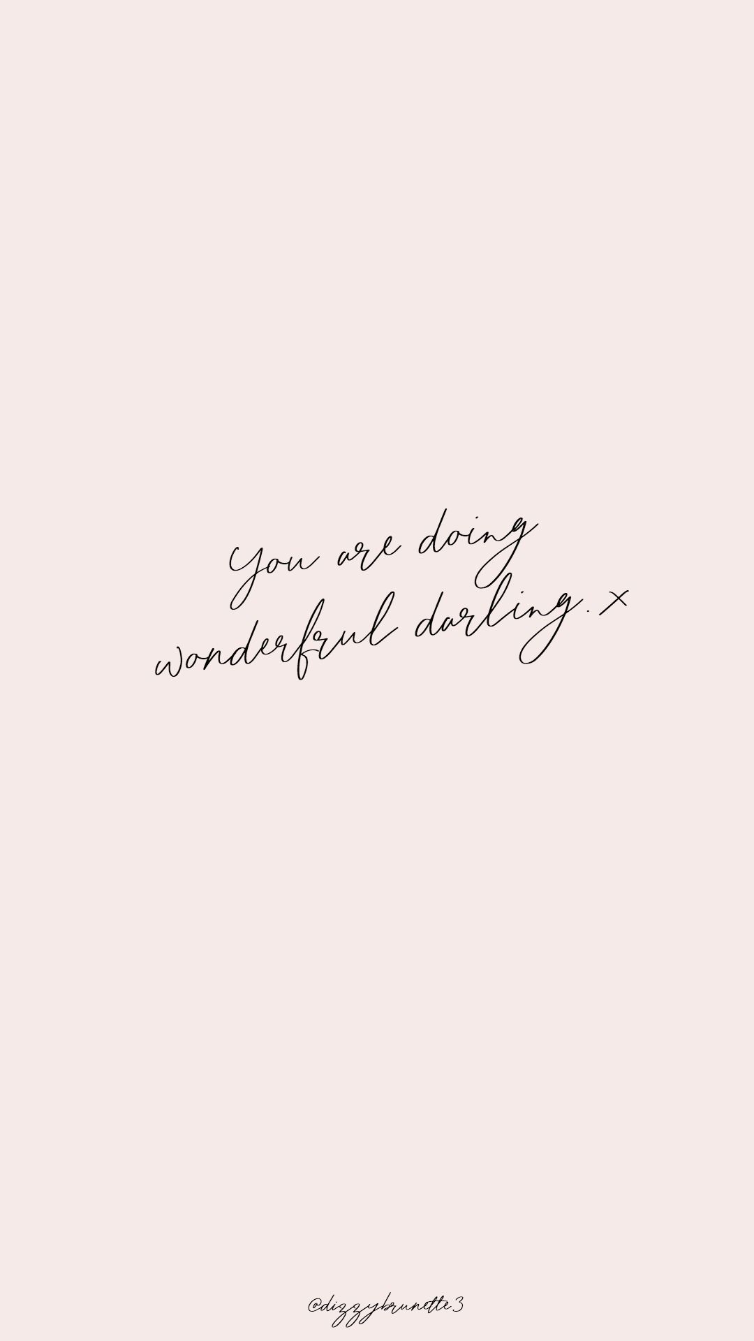 Frase corsivo rosa pastello, 1080x1920 Verticale, iPhone