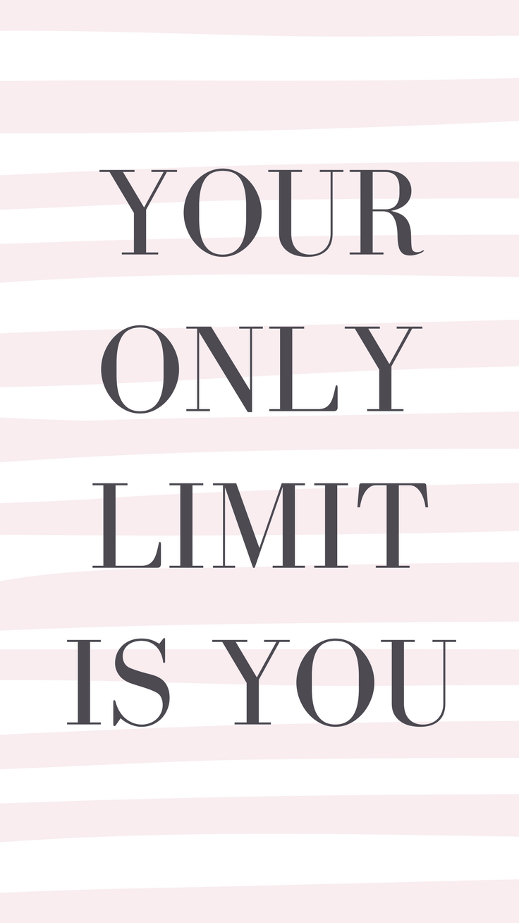 Frase motivazionale righe rosa, 736x1308 Full HD Verticale, iPhone