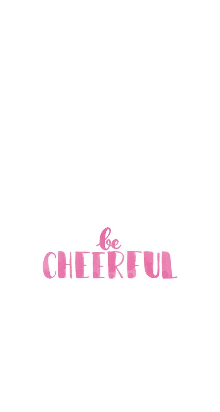 Scritta rosa be cheerful, 712x1334 Full HD Verticale, Realme