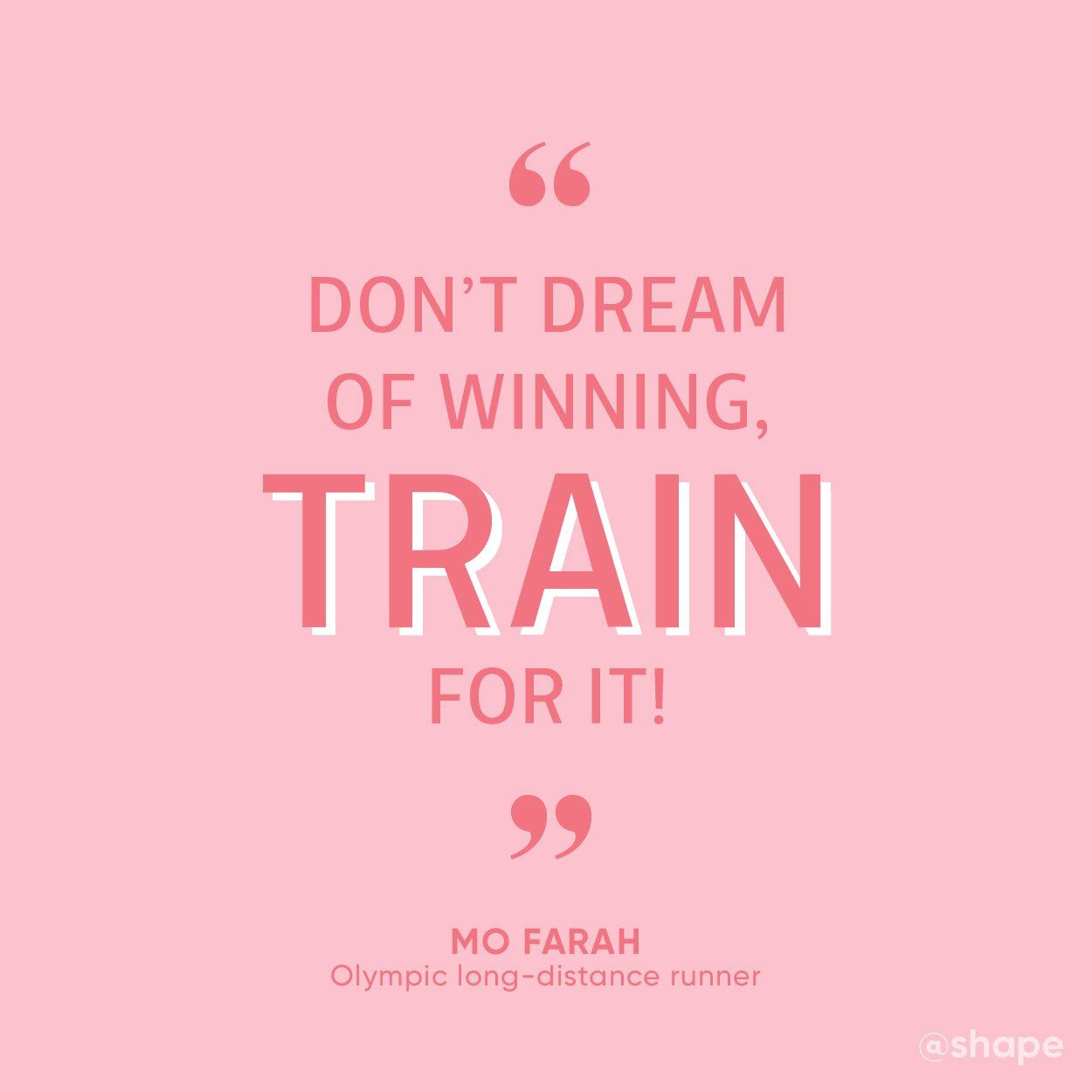 Citazione motivazionale rosa Mo Farah, 1250x1250 HD, Desktop
