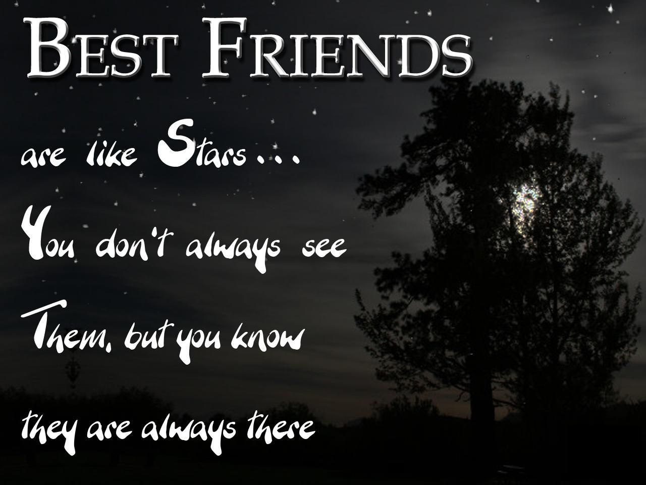 Frase amicizia notte albero, 1280x960 HD, Desktop