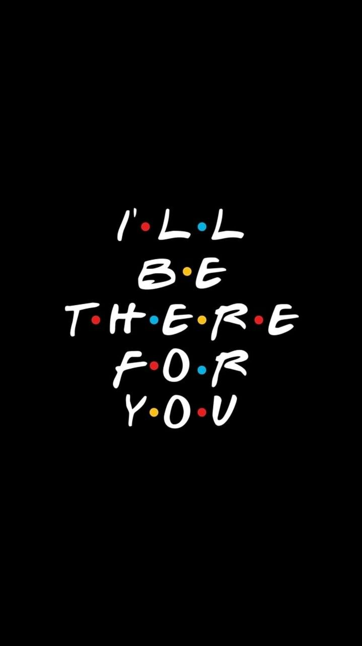 Frase Friends sfondo nero, 719x1280 Full HD Verticale, Realme
