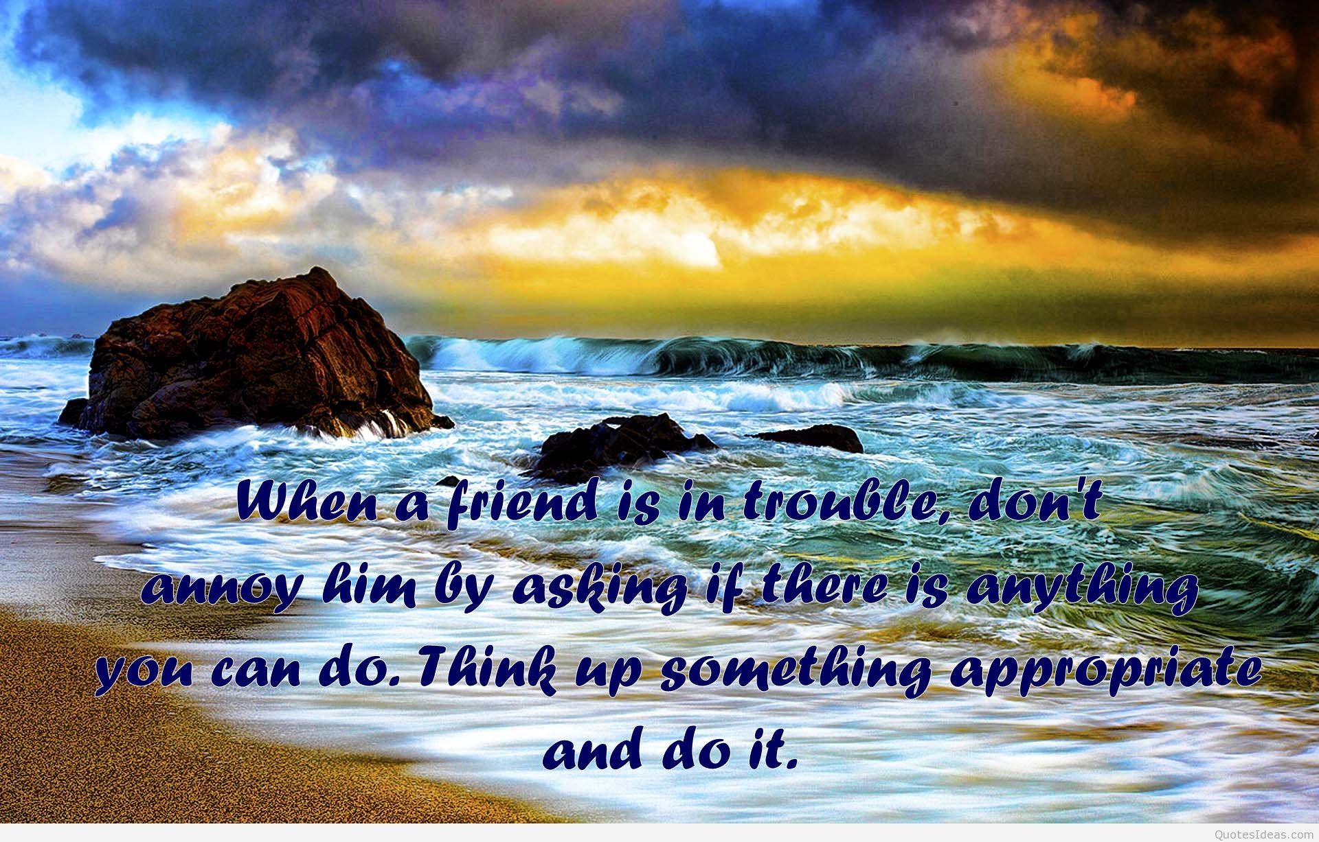 Frase sull'amicizia grigia, 1600x900 HD Ready, Desktop