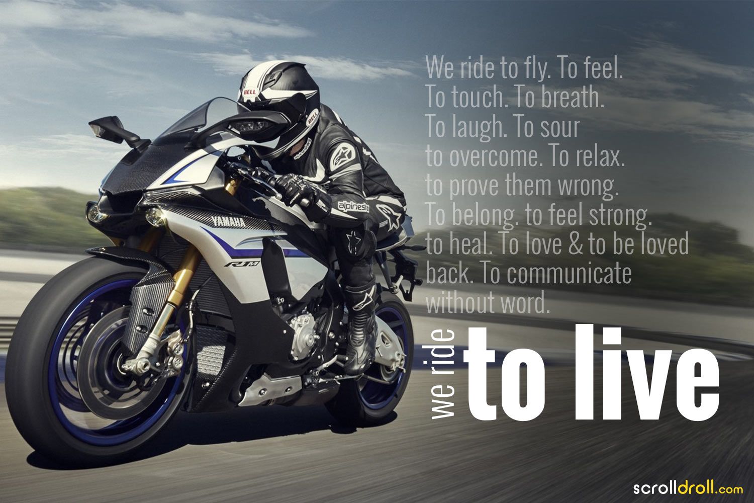 Moto sportiva Yamaha bianca, 1500x1000 HD, Desktop