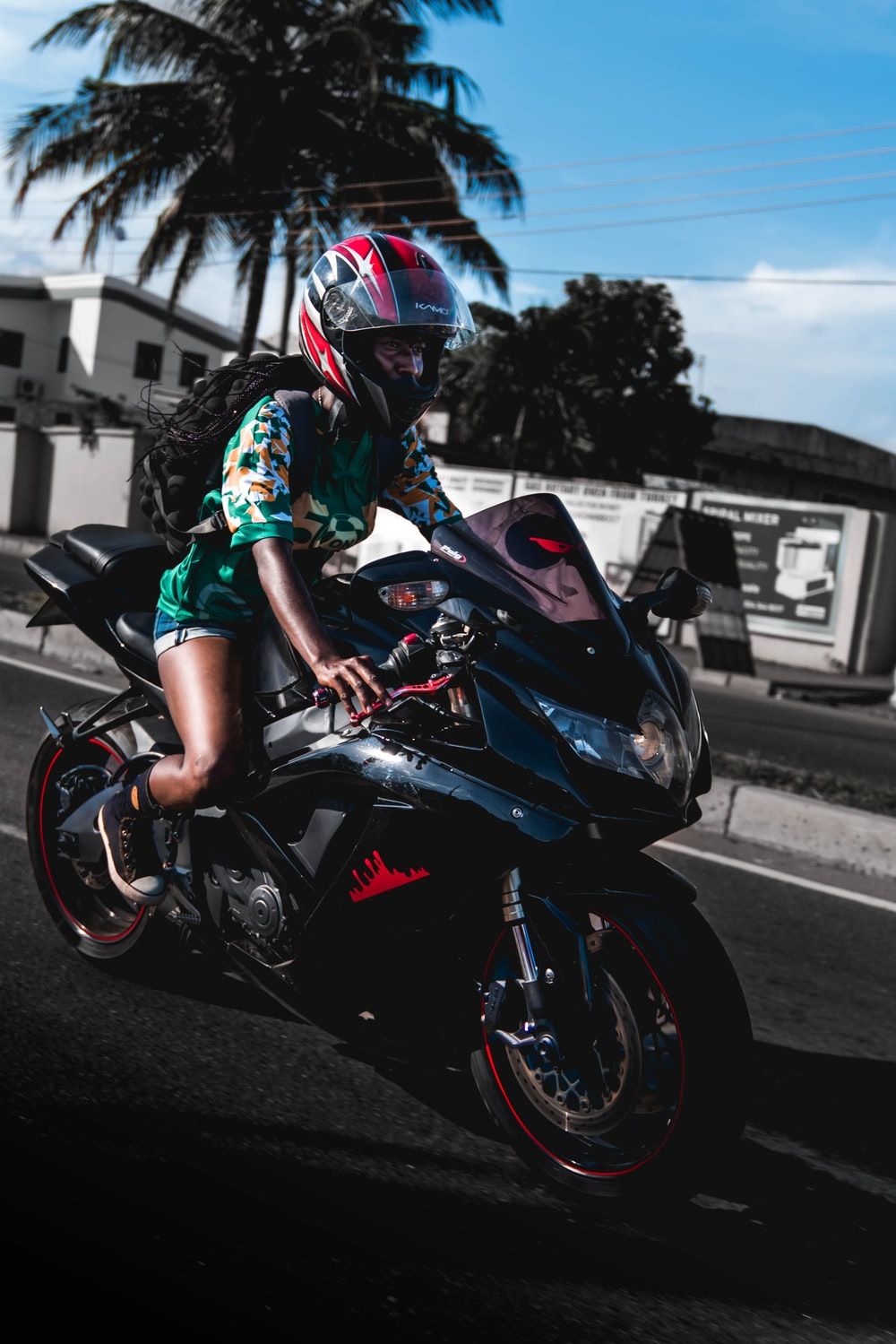 Moto Ducati rossa notturna, 1920x1080 Full HD 1080p, PC Desktop