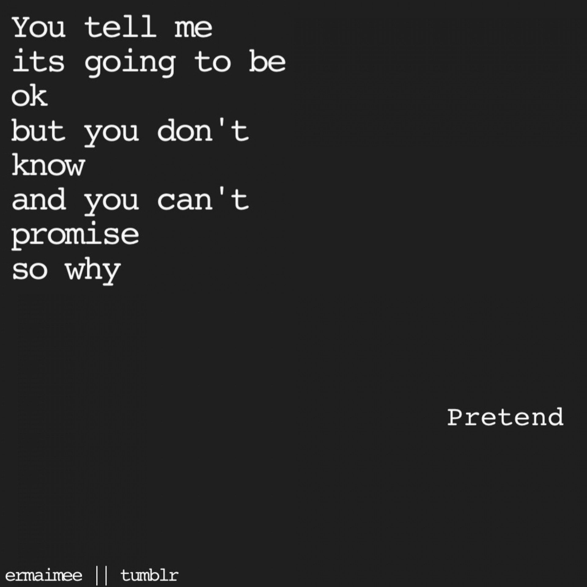 Frase triste testo bianco nero, 1920x1920 WUXGA, Laptop