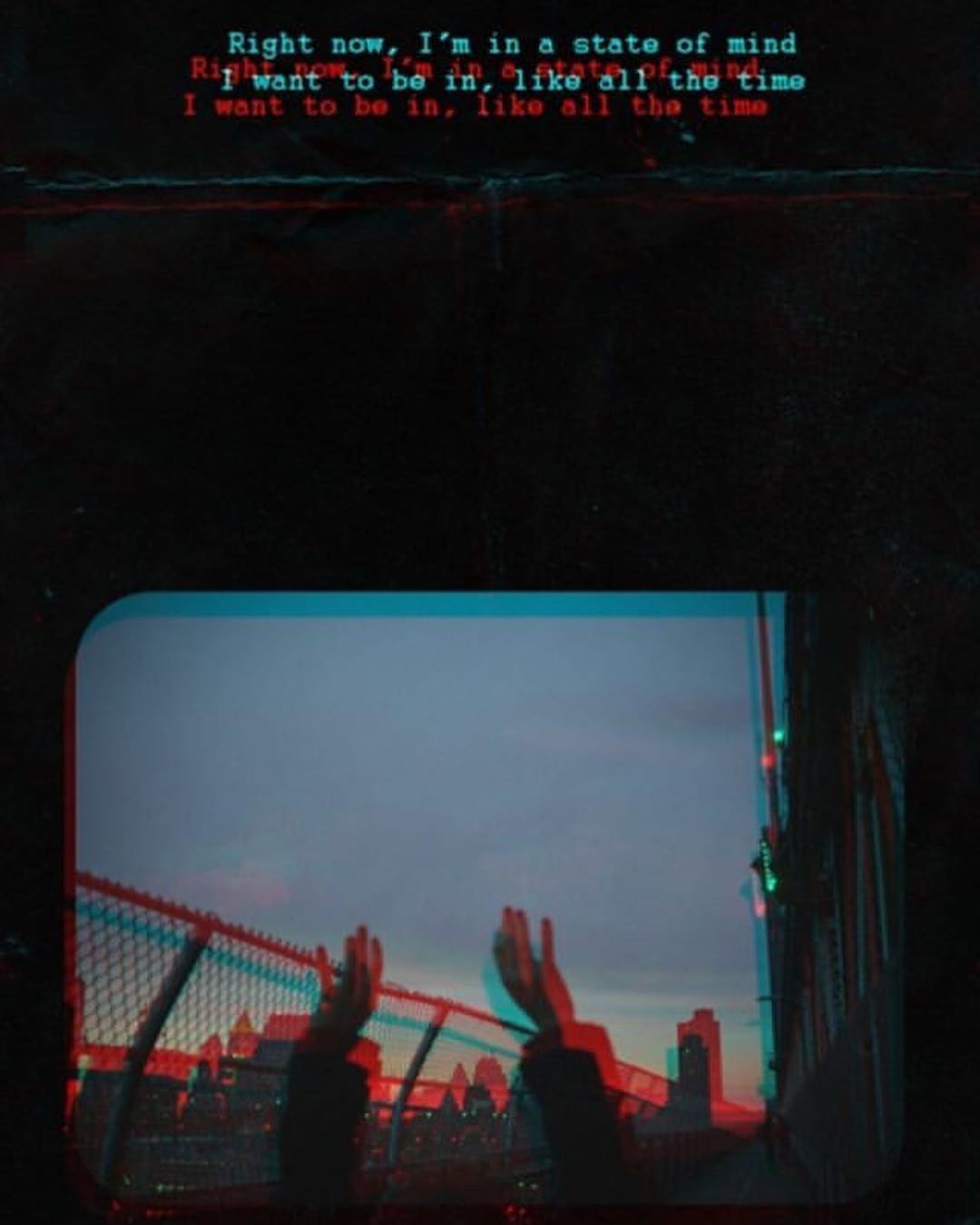 Ponte cielo effetto glitch, 1080x1350 Verticale, Telefono
