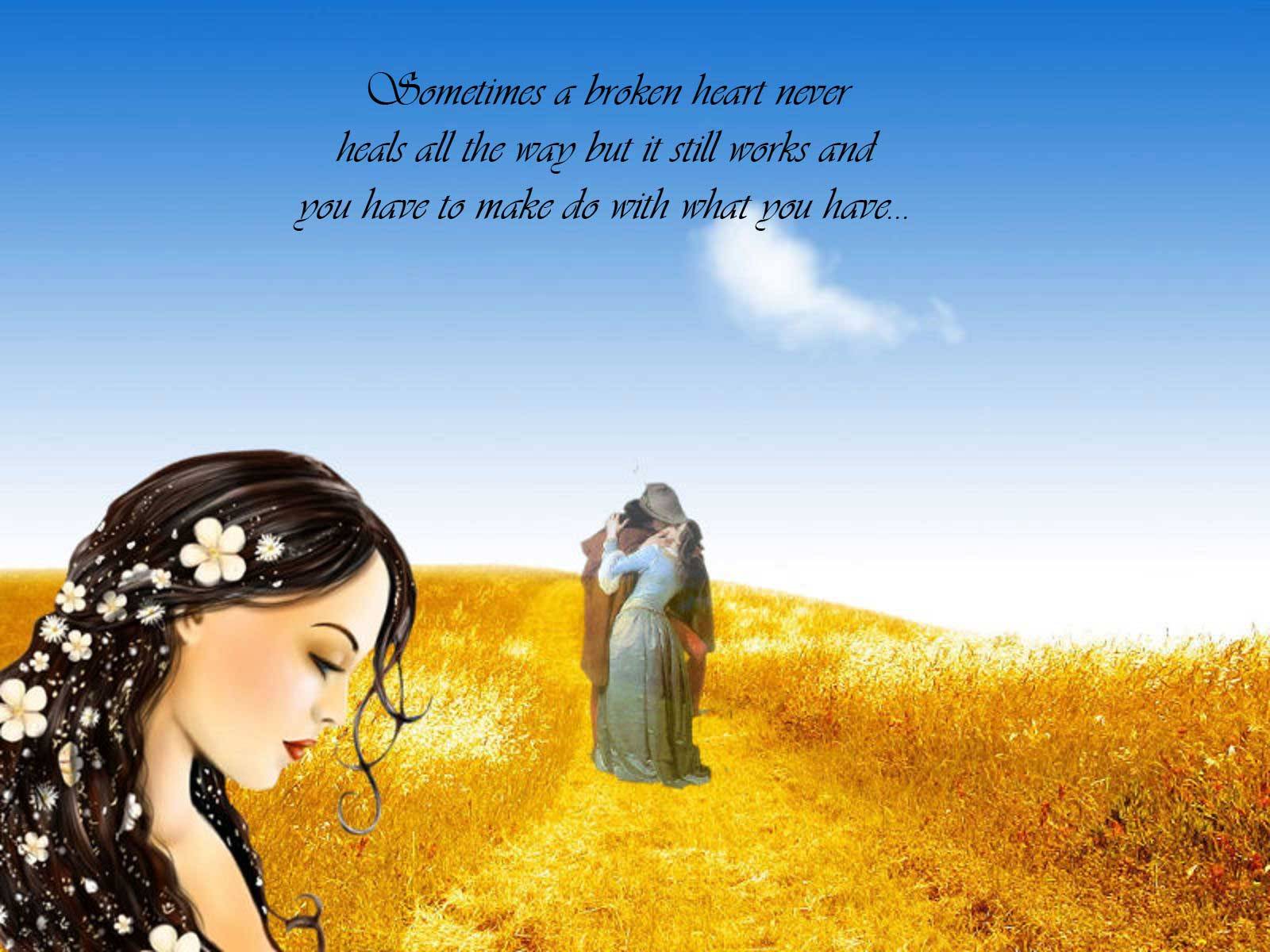 ragazza triste campo dorato, 1600x1200 HD Ready, Desktop