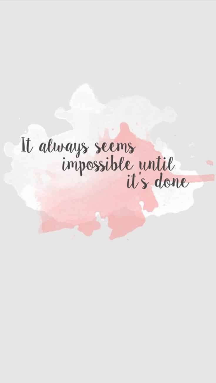 Frase motivazionale acquerello rosa, 735x1305 Verticale, Mobile