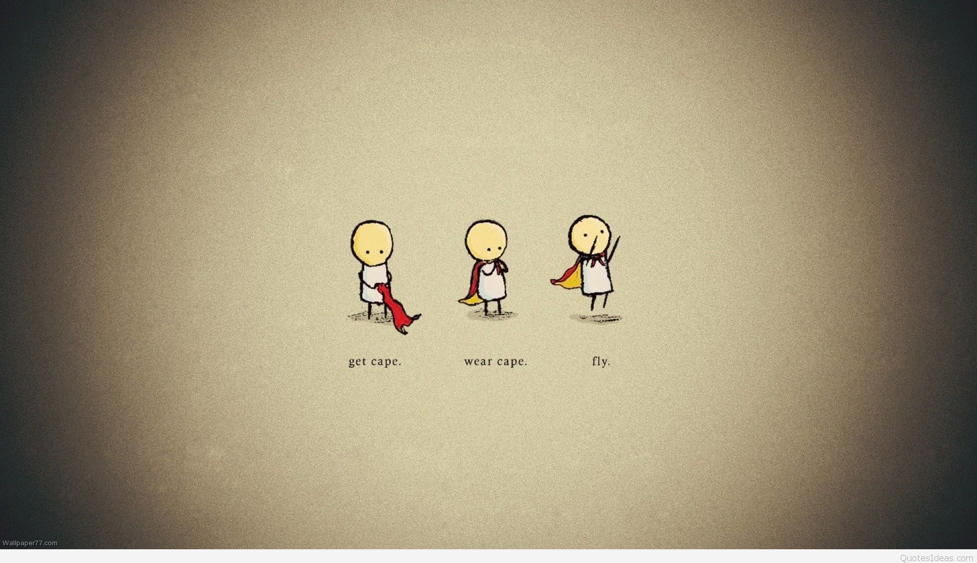 Vignetta minimalista supereroe frase, 1920x1107 1080p, PC
