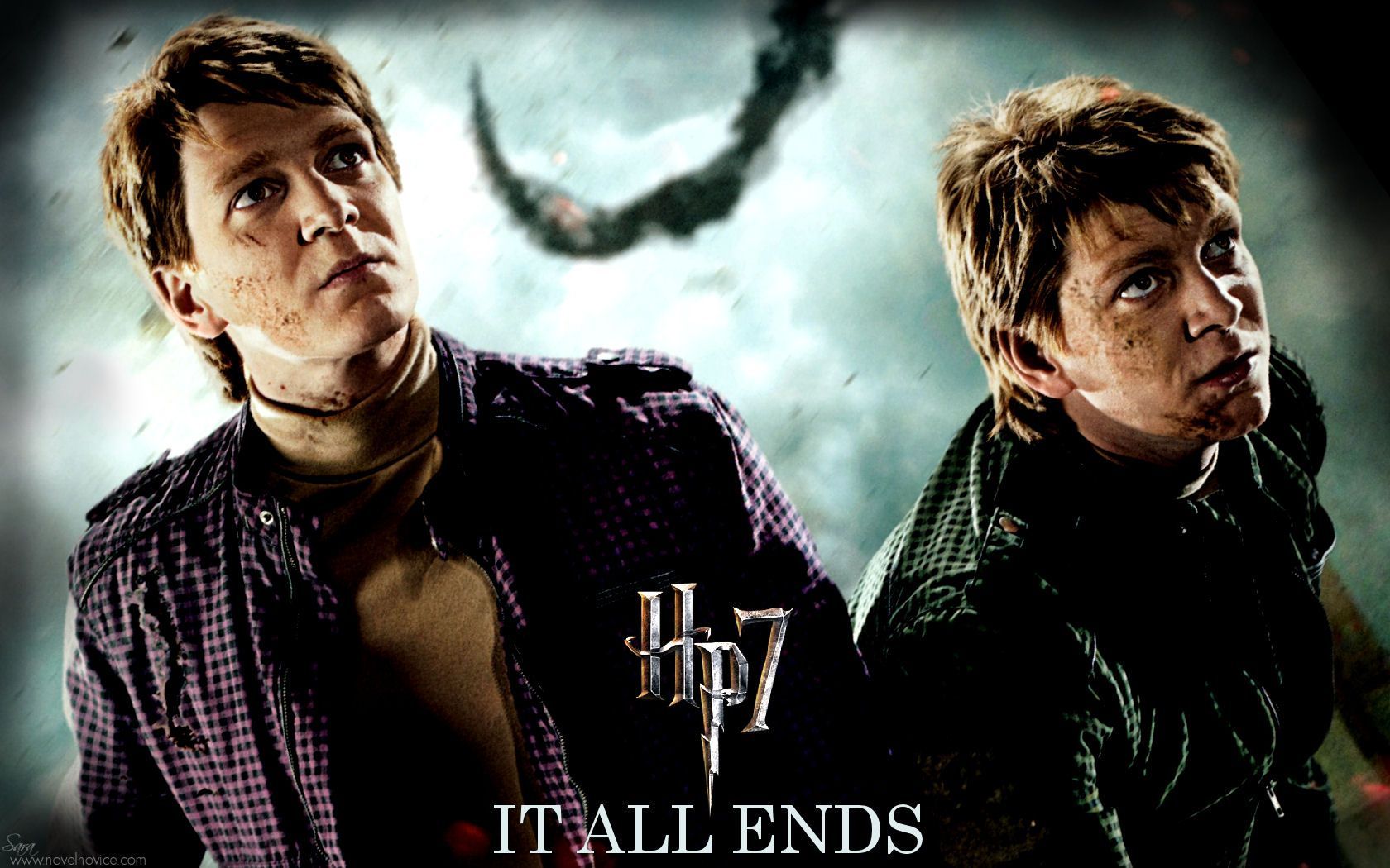 Collage Fred e George Weasley, 1280x1280 HD, Desktop