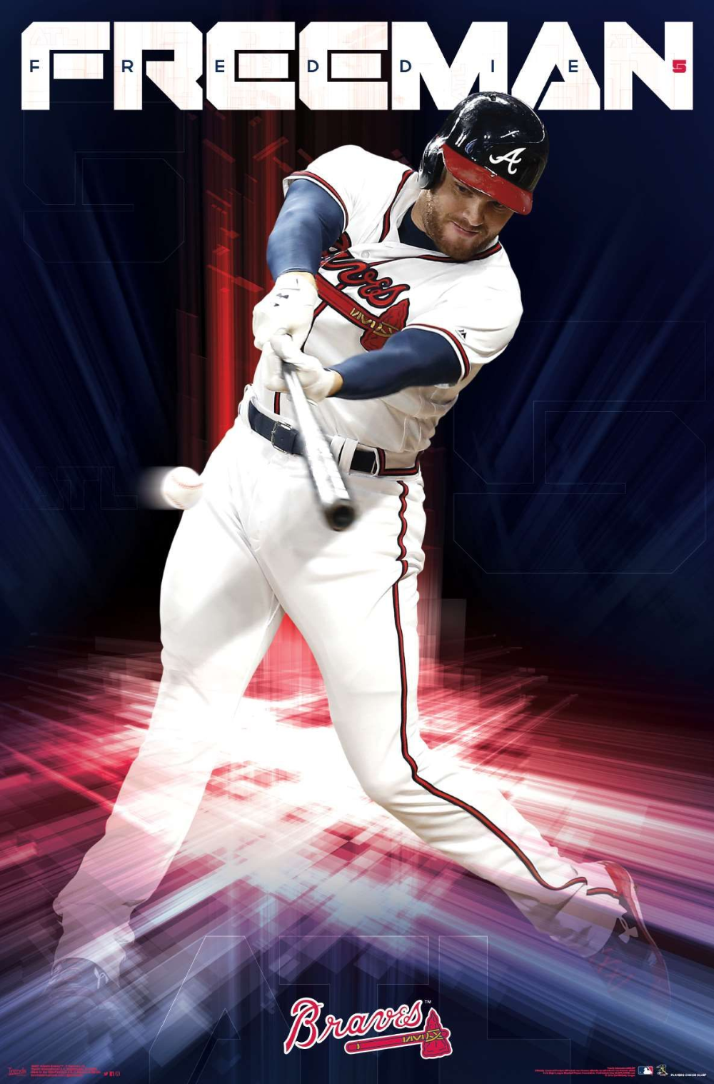 Freddie Freeman Atlanta Braves, 1000x1518 Verticale, Mobile