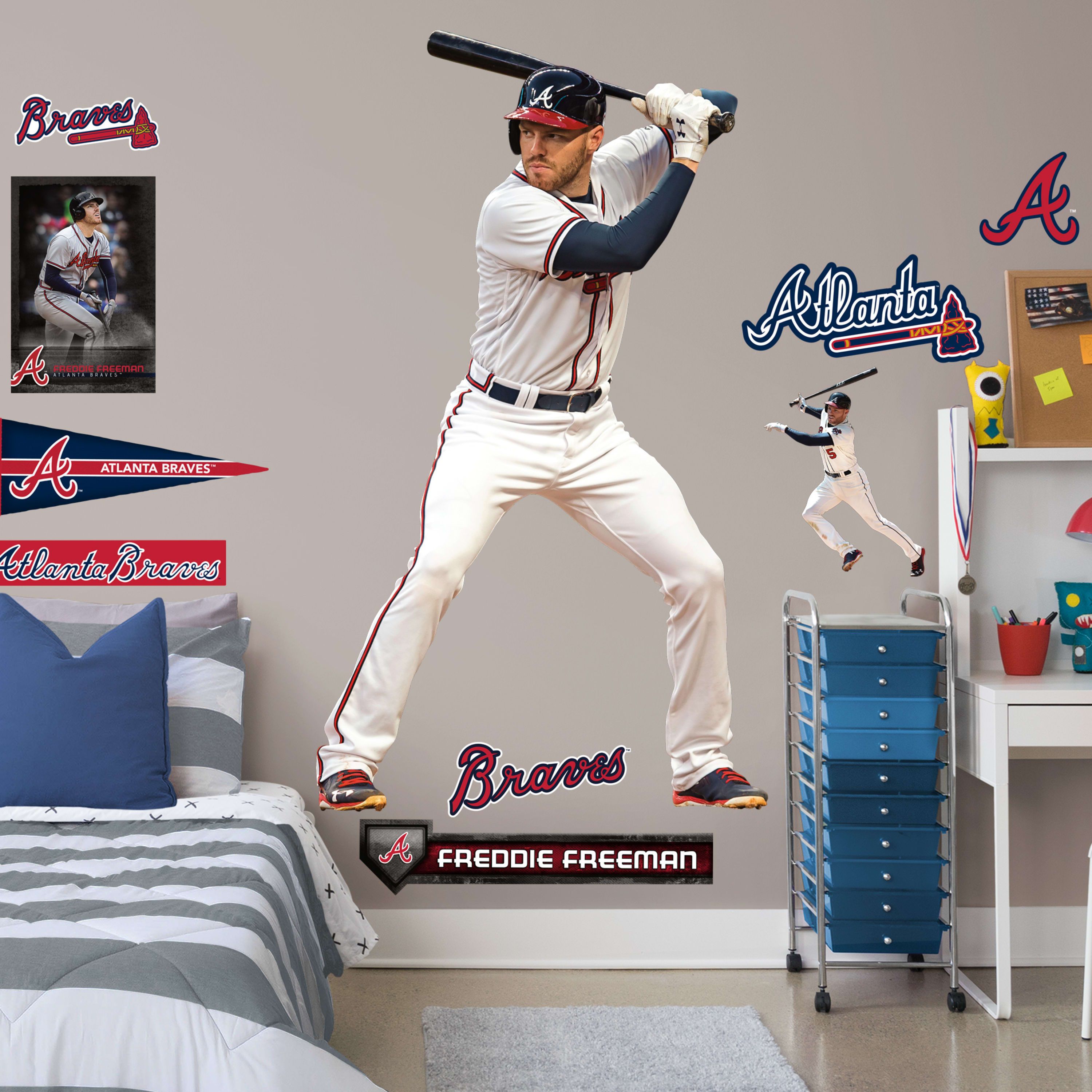 Freddie Freeman poster baseball, 1000x1000 HD, PC