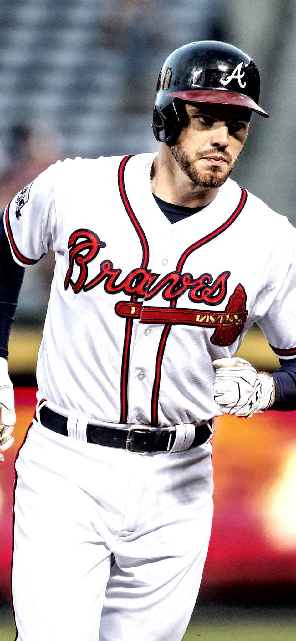 Atlanta Braves logo blu, 3000x3000 2K, PC
