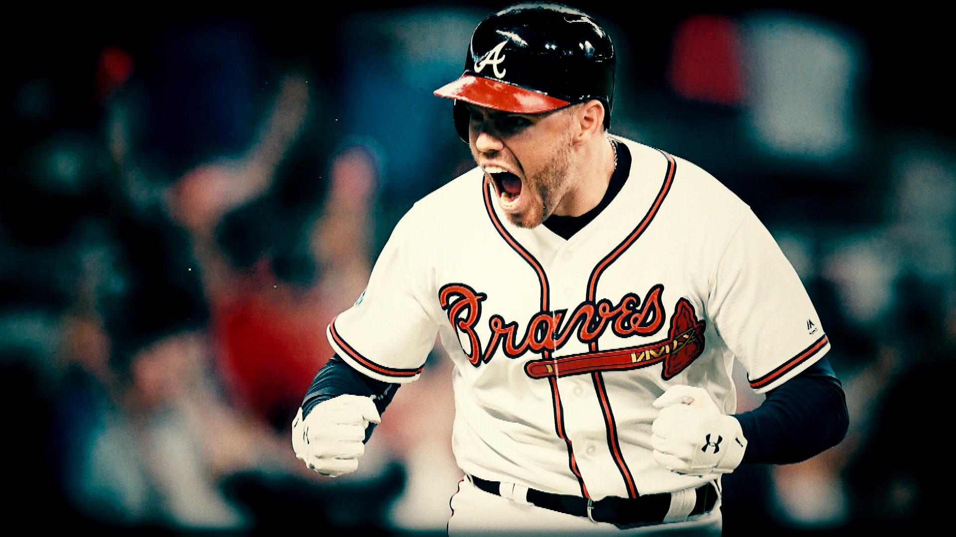 Giocatore Atlanta Braves esulta, 3200x2286 2K, PC